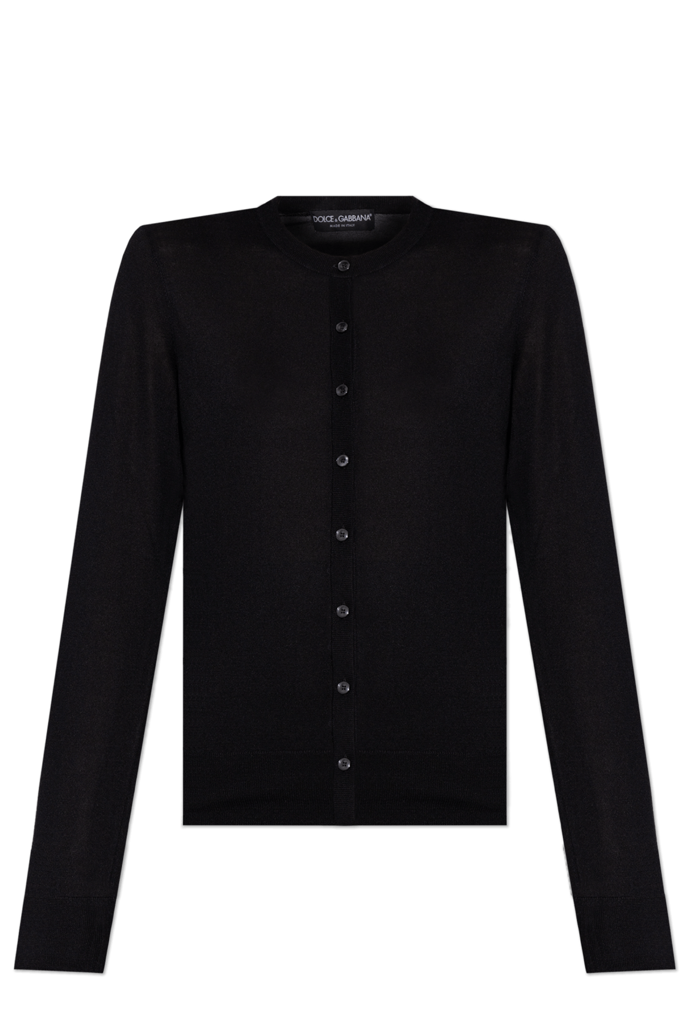 Dolce & Gabbana o1s22i1n0225 Cashmere & Silk Cardigan in Black Size S / US 4 / IT 40 - 1 Thumbnail