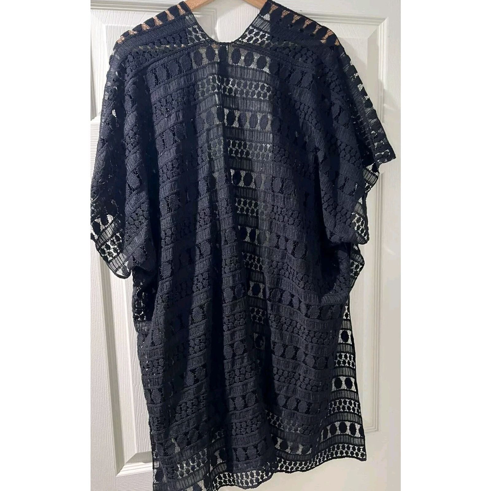 & Other Stories LANE BRYANT BLACK LACE KIMONO ONE SIZE Swim Cover A000600 Size S / US 4 / IT 40 - 7 Thumbnail
