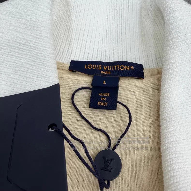 Louis Vuitton Louis Vuitton 25 khaki patchwork grey cashmere lapel sweat Size US L / EU 52-54 / 3 - 2 Thumbnail