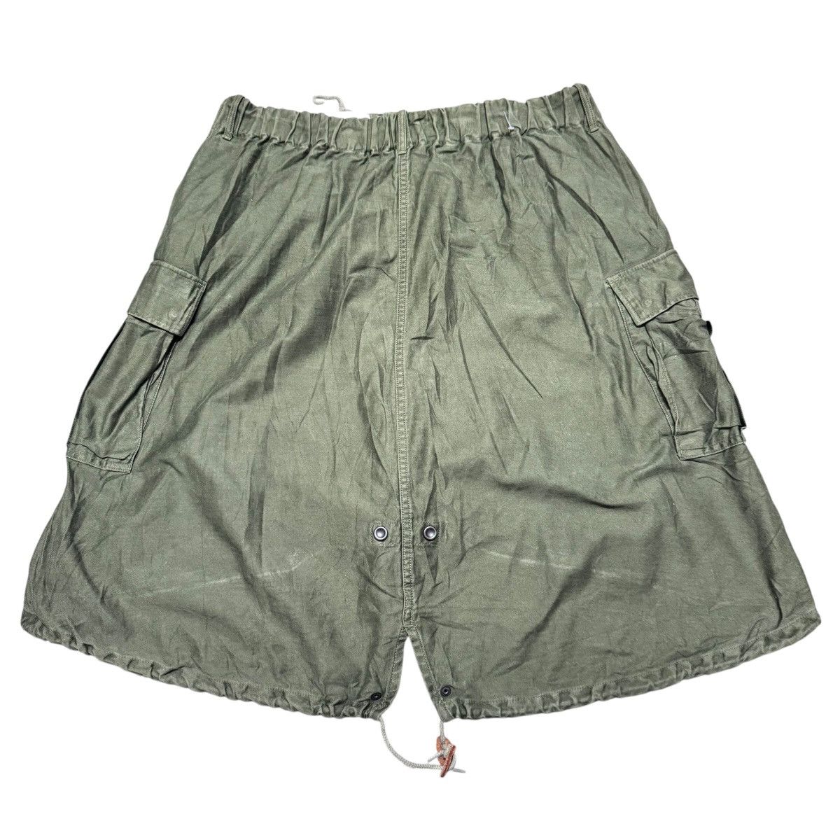 Johnbull Johnbull Olive Green Army Cargo Skirt Size 36" / US 14 / IT 50 - 2 Thumbnail