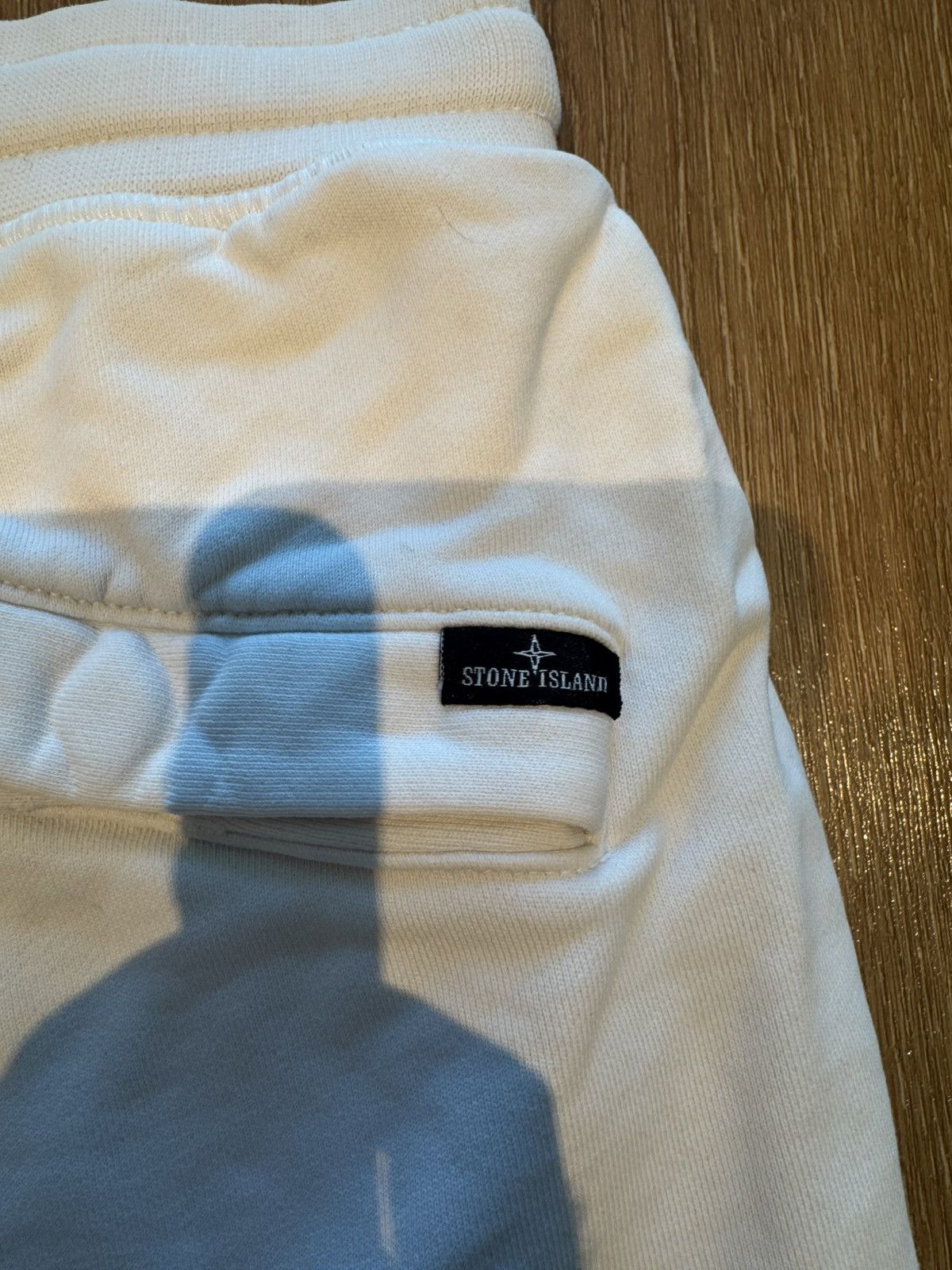 Stone Island Stone Island Cream Sweat Shorts Size US 33 - 6 Thumbnail