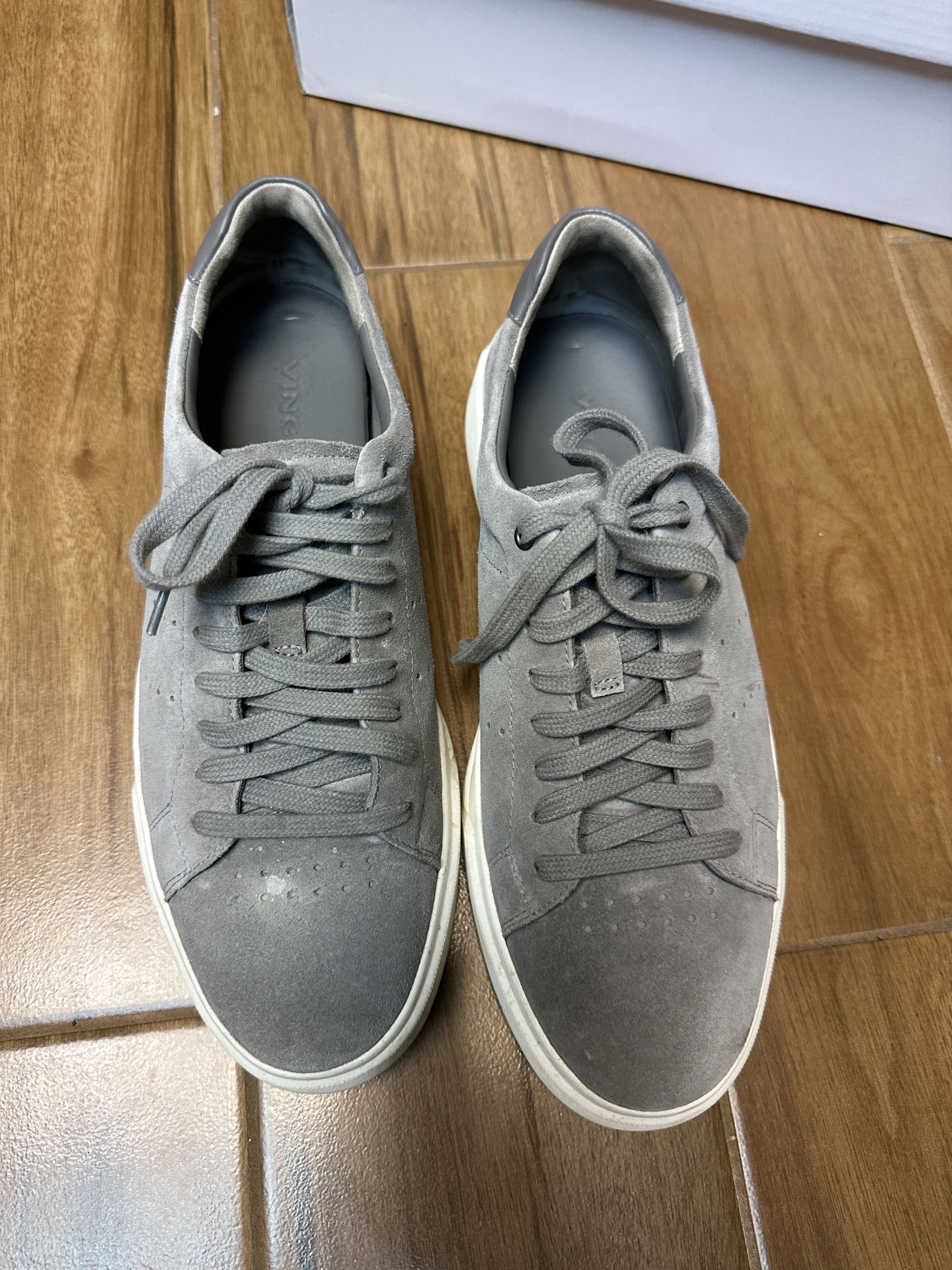 Vince VINCE Brady-B Men's Suede Gray (Smoke SU) Sneakers Size 9 Size US 9 / EU 42 - 7 Thumbnail