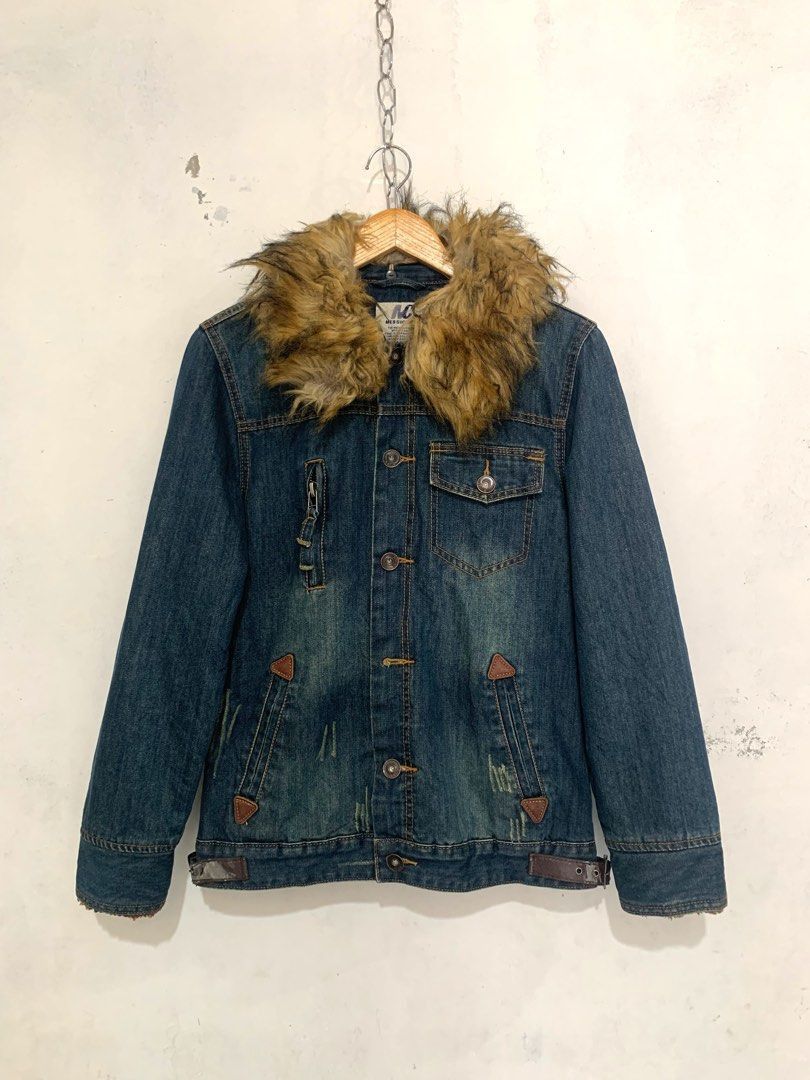 Beauty Beast × Hysteric Glamour × Japanese Brand Japanese denim retro punk Fur jacket Size US M / EU 48-50 / 2 - 1 Thumbnail