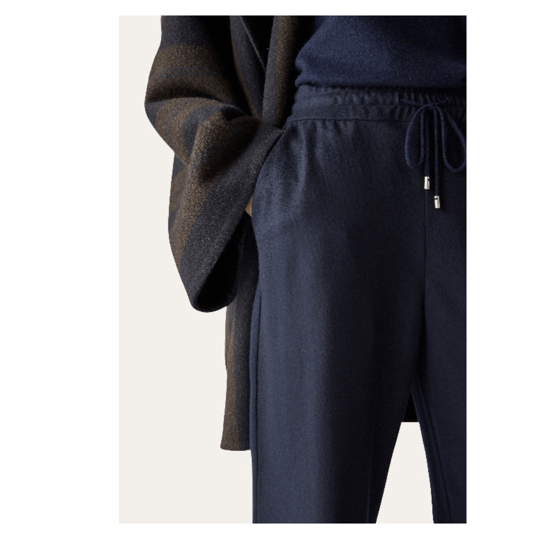 Loro Piana o1srvl11e1224 Jersey Darhan Pant in Navy Blue Size 30" / US 8 / IT 44 - 4 Thumbnail