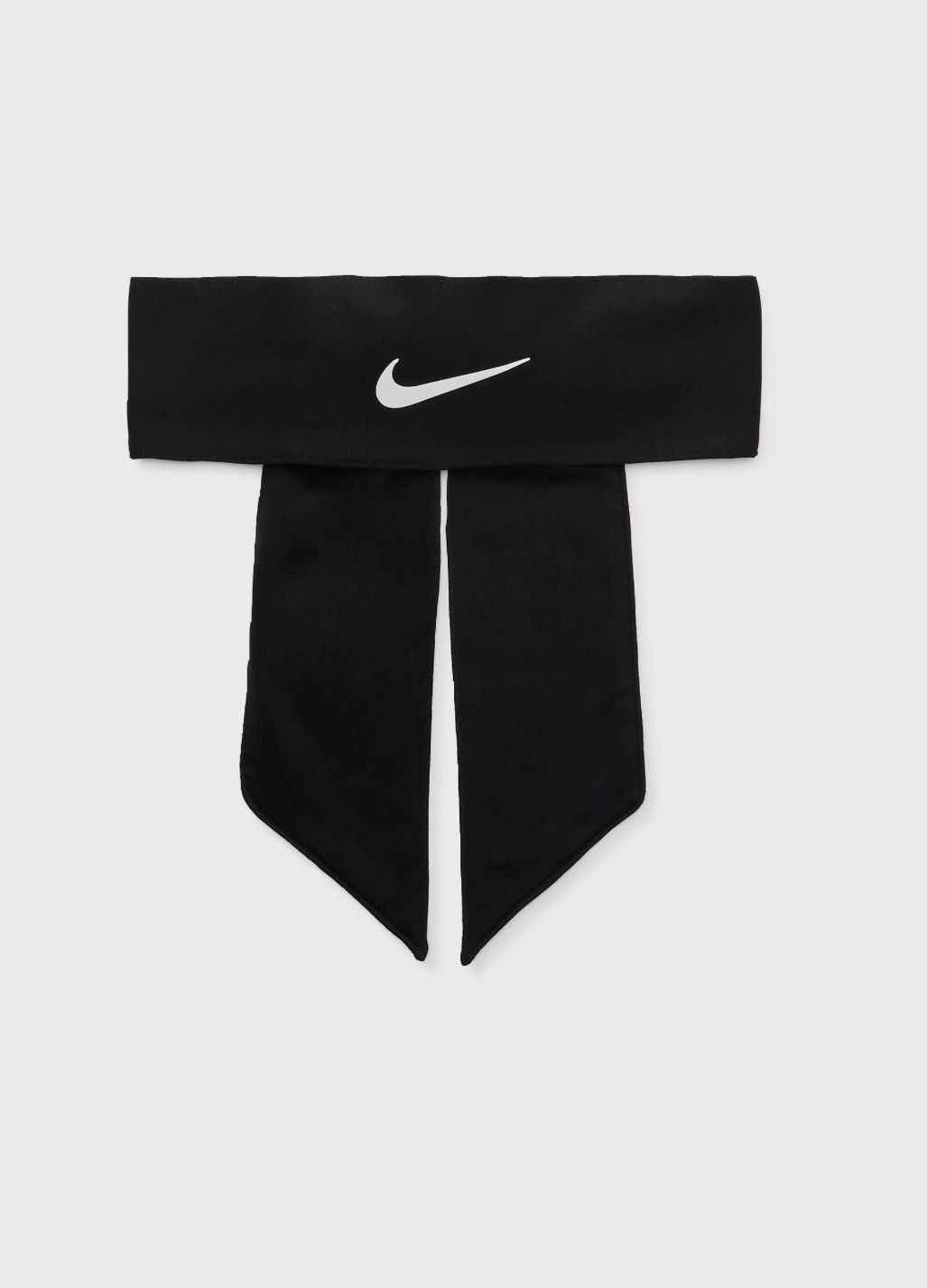 Nike Nike Dri Fit Black Fabric Head Tie With White Swoosh Logo Size ONE SIZE - 1 Thumbnail