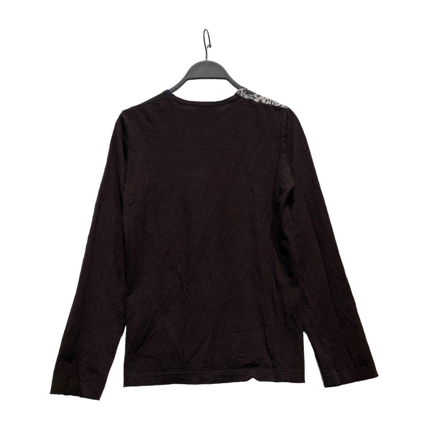 Tricot Comme des Garcons Reconstructed Patchwork Wool Long Sleeve Tee Size S / US 4 / IT 40 - 2 Thumbnail