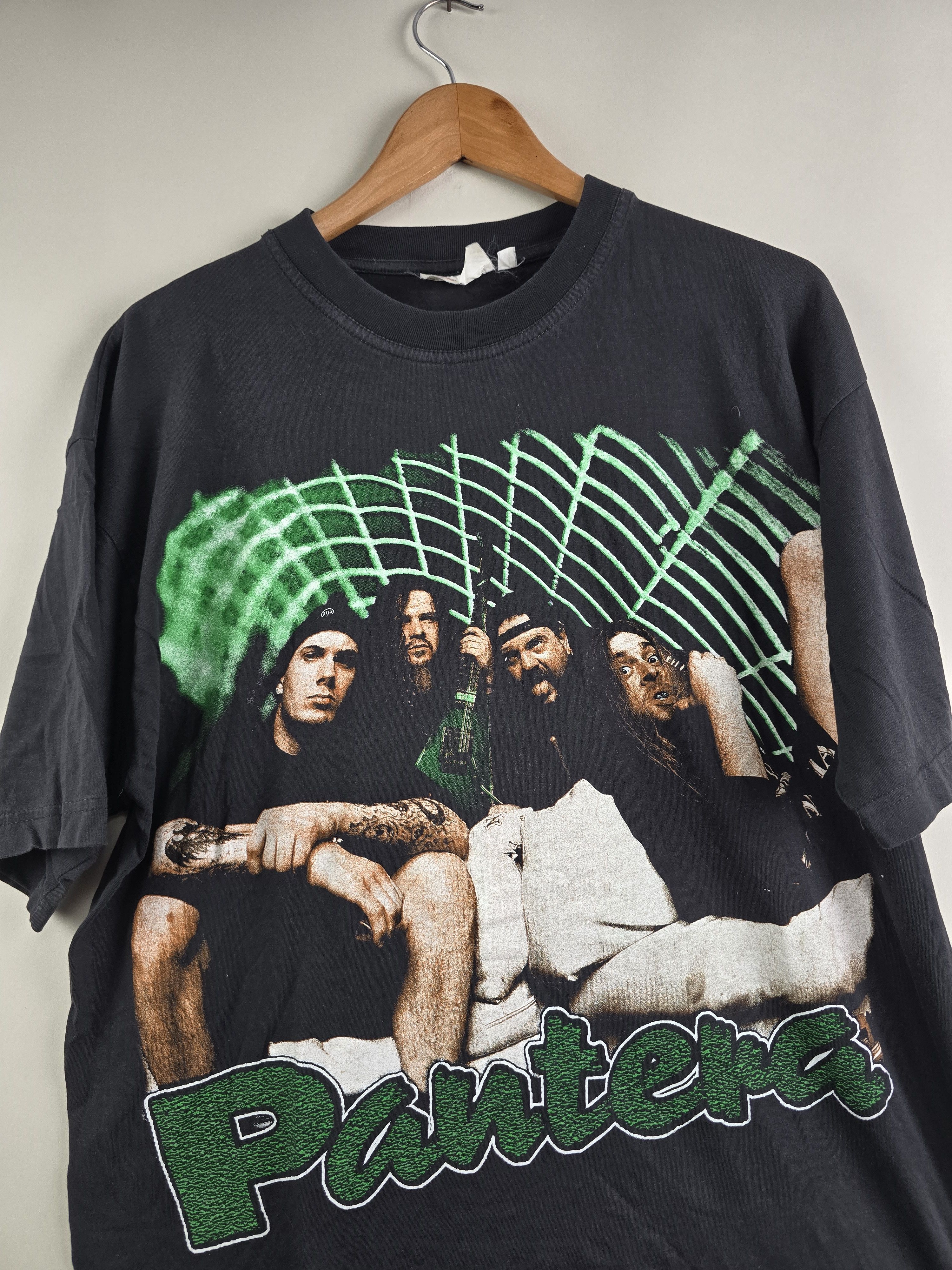 Band Tees × Vintage 90s Pantera Thrash Metal XL 22.5" 29.5" Size US XL / EU 56 / 4 - 2 Thumbnail