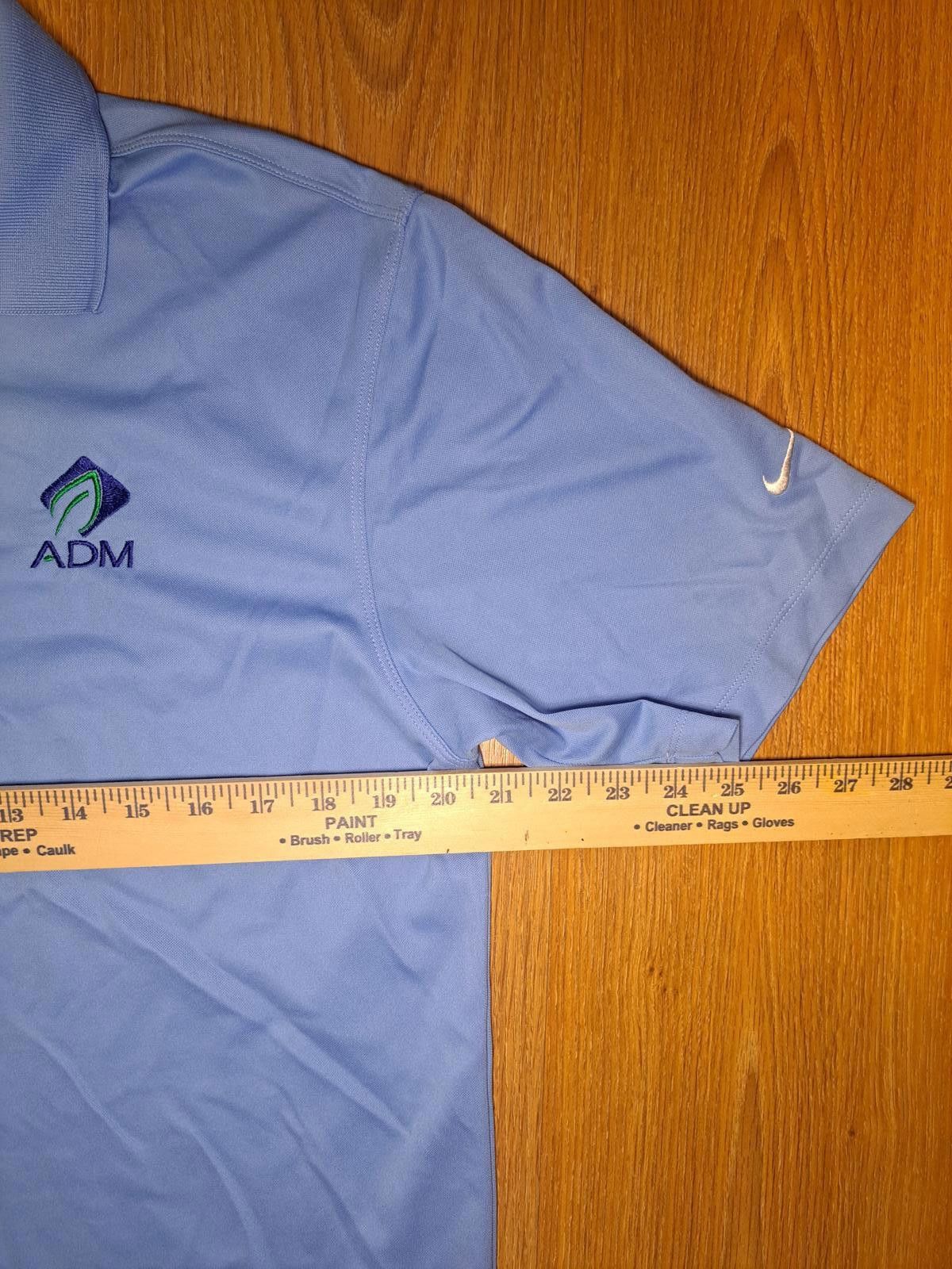 Nike GOLF NIke Polo Shirt Mens Medium Blue Dri Fit Size US M / EU 48-50 / 2 - 7 Thumbnail