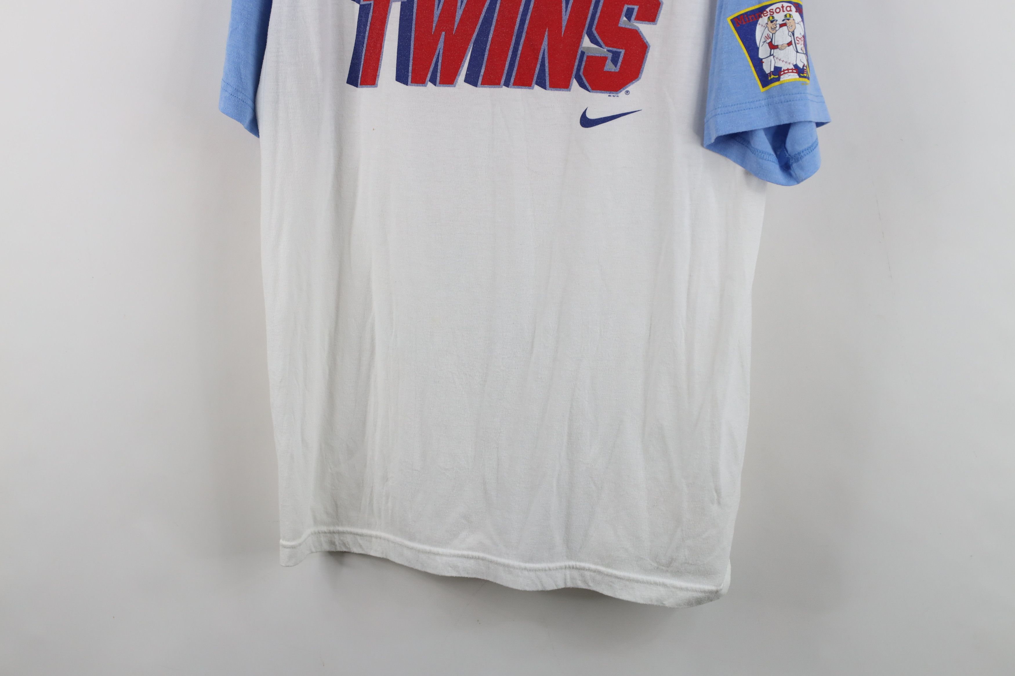 Nike Retro Y2K Nike Minnesota Twins Baseball Raglan T-Shirt Size US L / EU 52-54 / 3 - 3 Thumbnail