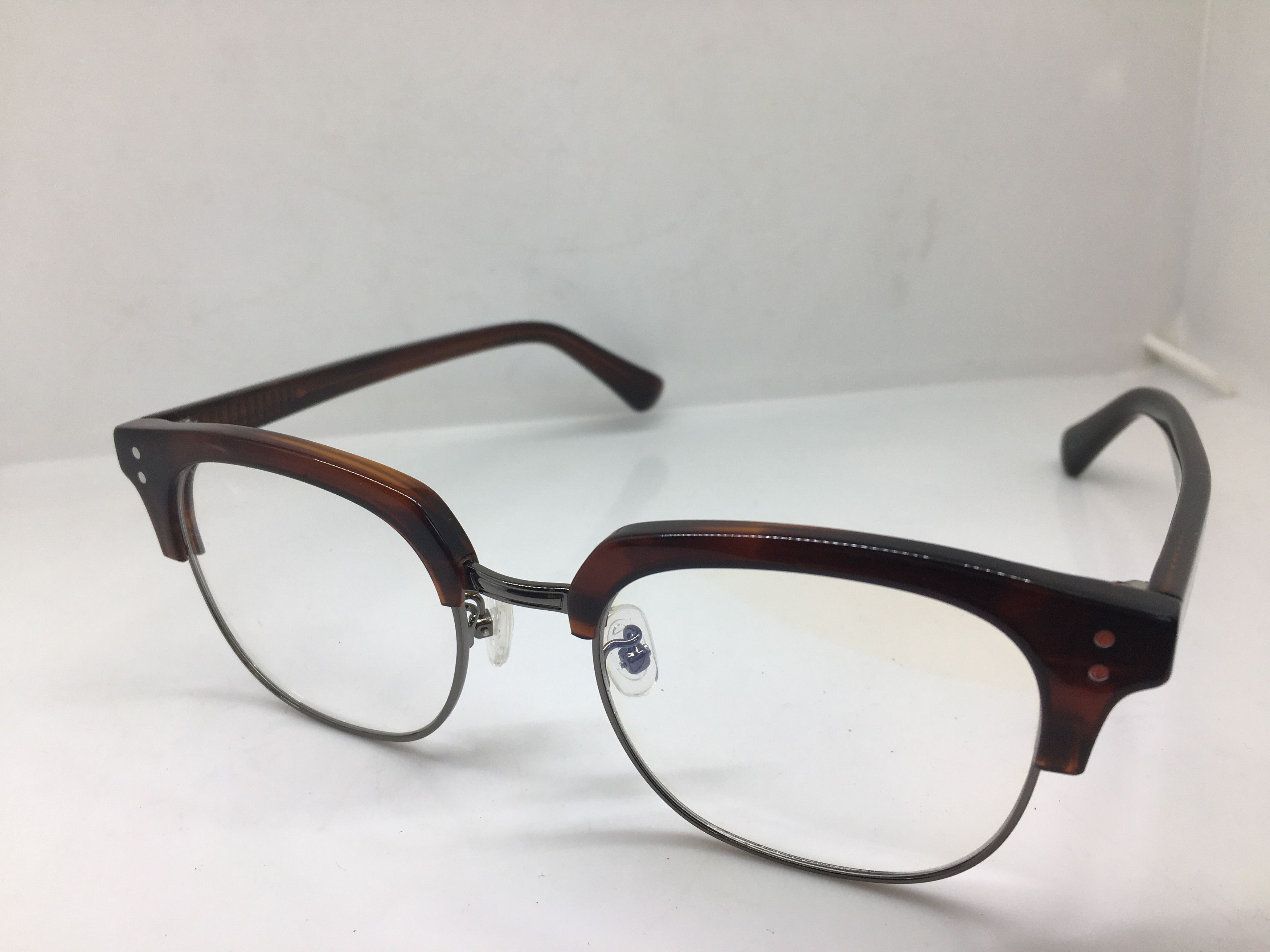Other Mod Malcolm X Red Brwon Eyeglasses Frame Size ONE SIZE - 3 Thumbnail