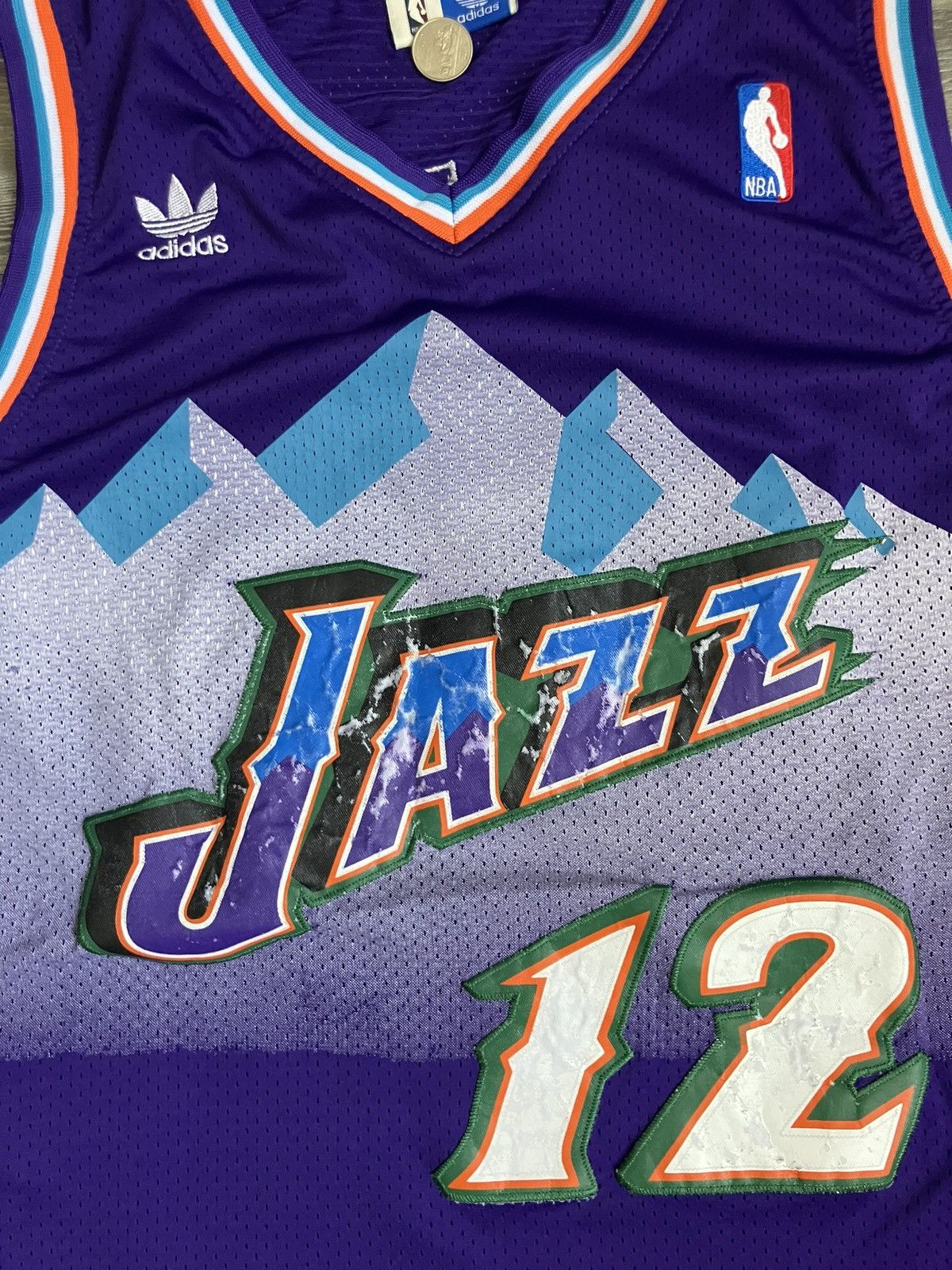 Adidas Utah jazz purple jersey John Stockton size S Size US S / EU 44-46 / 1 - 5 Thumbnail