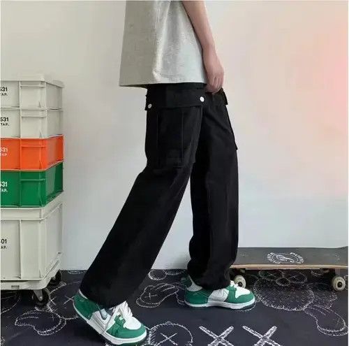 Jean Japanese City Boy Heavy Cotton Overalls Wide Leg Pants Size US 36 / EU 52 - 1 Thumbnail