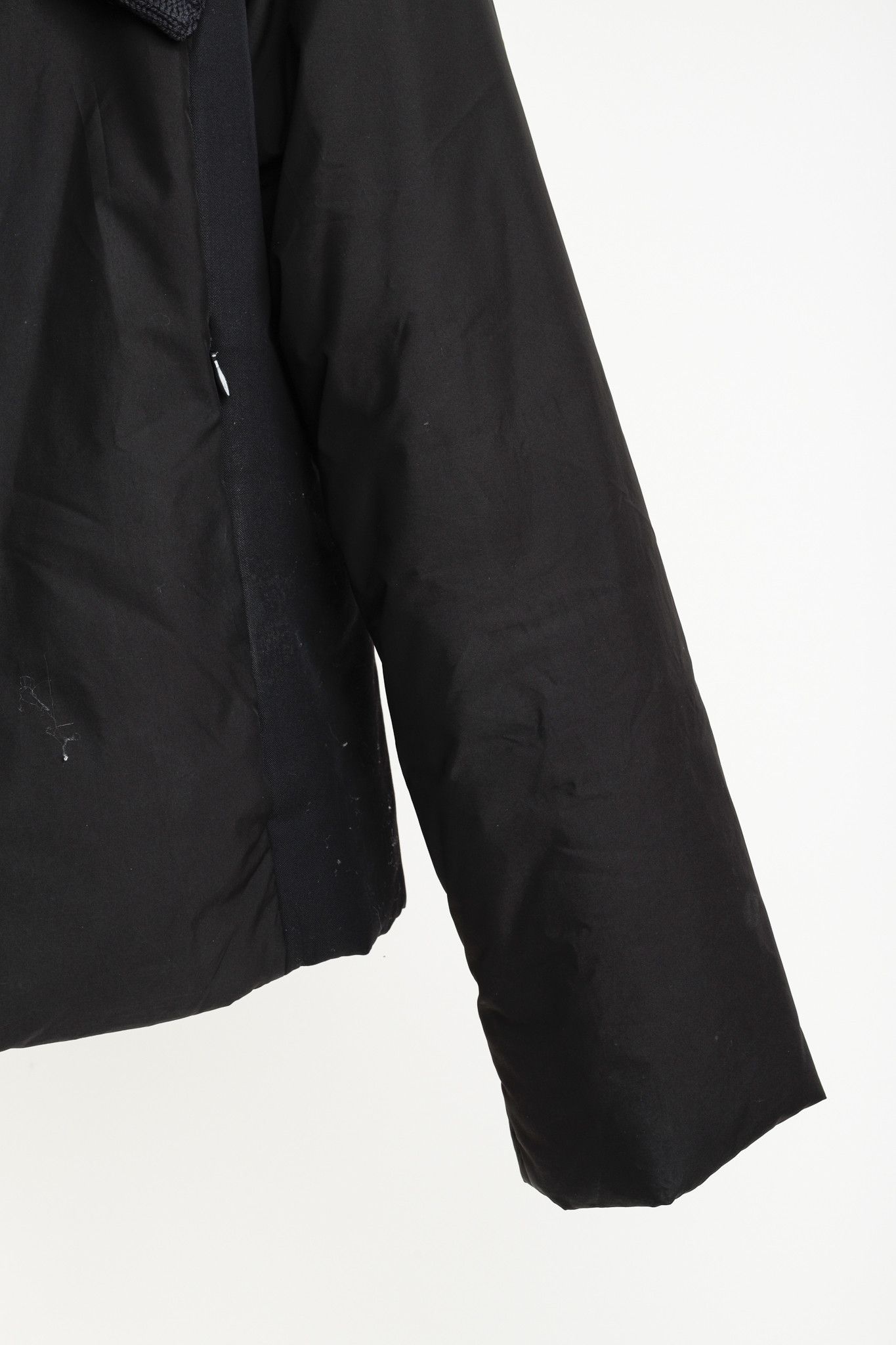Other Crea Concept Black Padded Knit-Collar Jacket Size M / US 6-8 / IT 42-44 - 6 Thumbnail