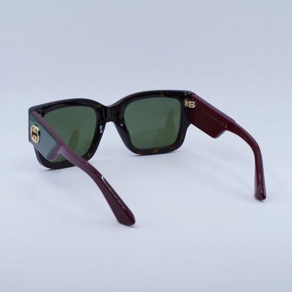 Gucci 🕶️ New Gucci GG1663S 002 Sunglasses - Havana/Red Frame Size ONE SIZE - 9 Thumbnail