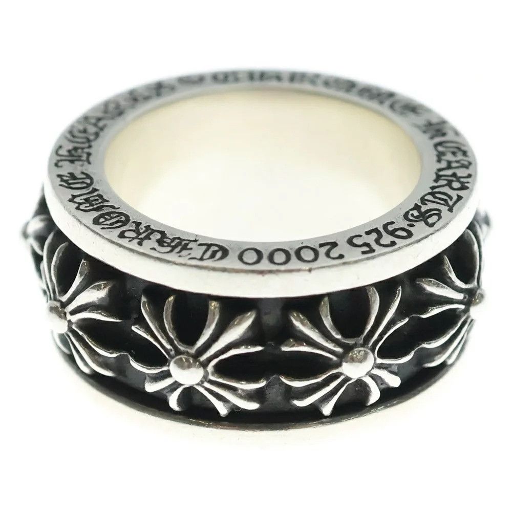 Chrome Hearts RARE! OFFER OK 🔥 9.5 CHROME HEARTS RING SPINNER CH X Size ONE SIZE - 4 Thumbnail