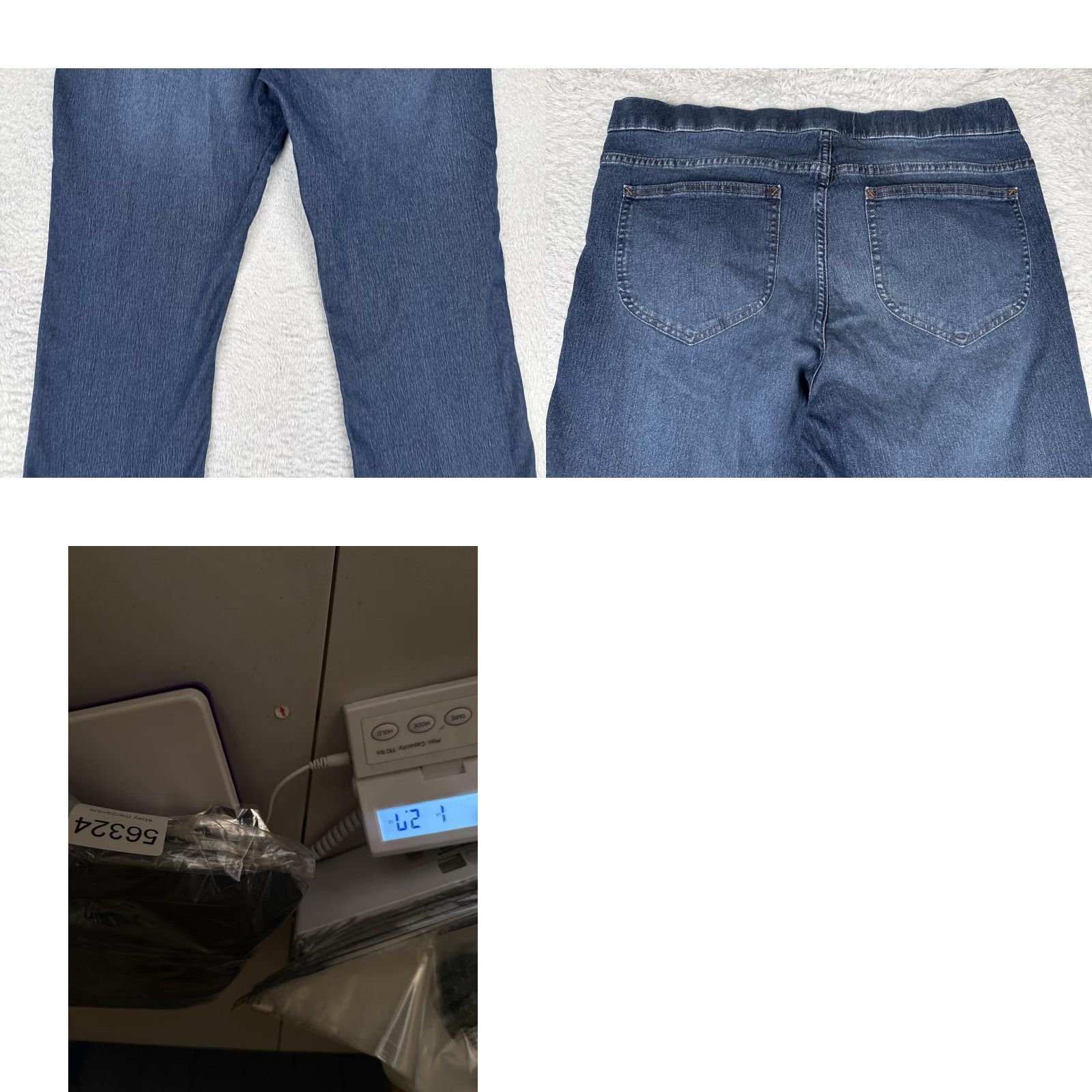 Vintage No Boundaries Jeans Jr 15 Straight High Rise Blue 34x31 Denim Stretch Comfort 90s City College Womens Size 36" / US 14 / IT 50 - 10 Thumbnail