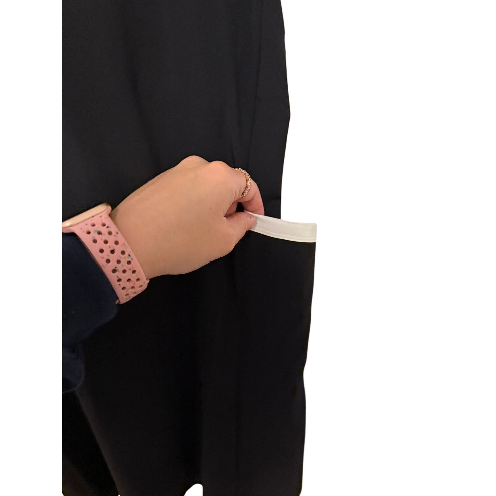 Lou & Grey Lou & Grey Black White Tipped Wanderweave Mini Pocket Dress Size XS / US 0-2 / IT 36-38 - 6 Thumbnail