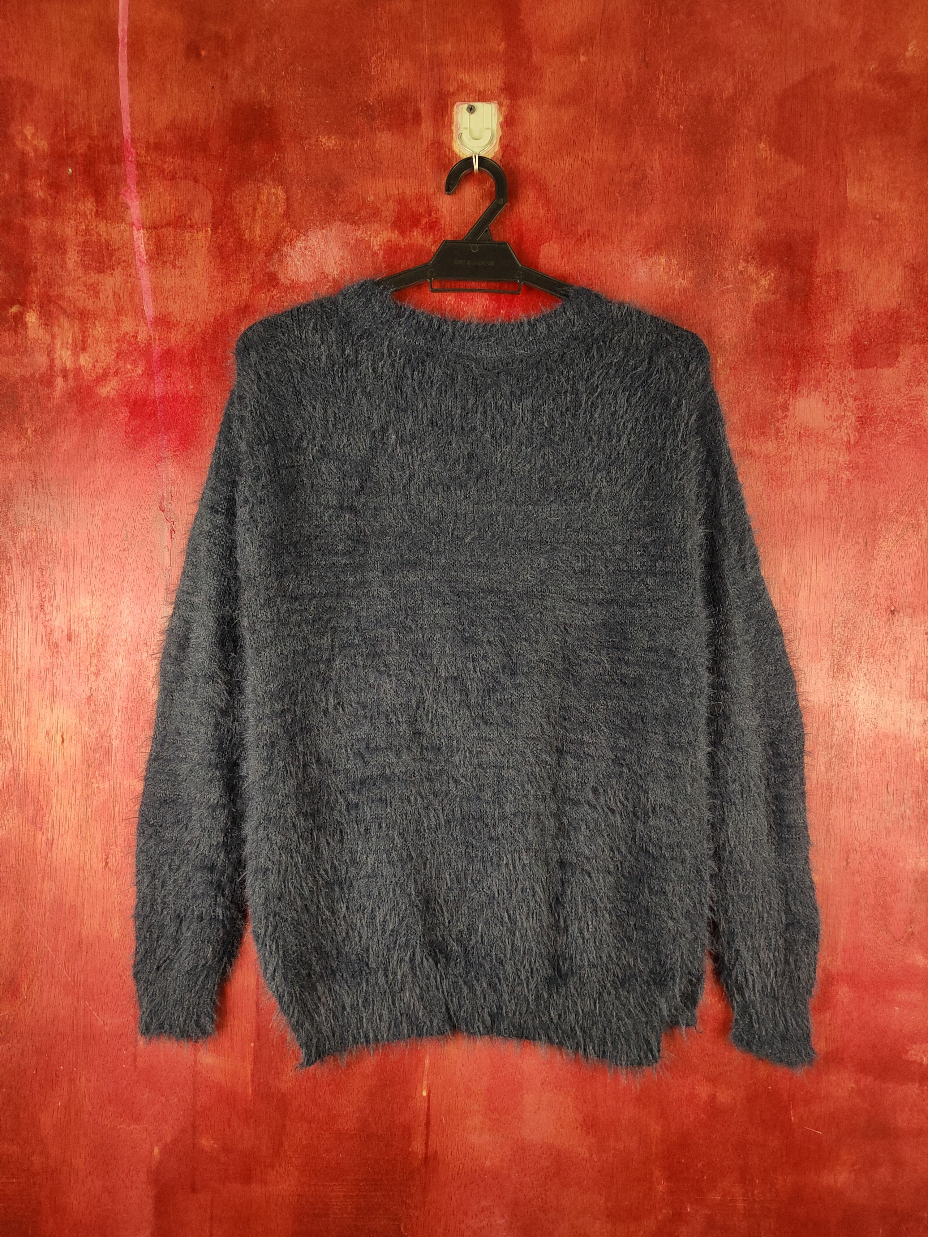 Japanese Brand × Vintage Vintage Khalita Navy Fur Mohair Knitwear like krisvanassche Size M / US 6-8 / IT 42-44 - 7 Thumbnail