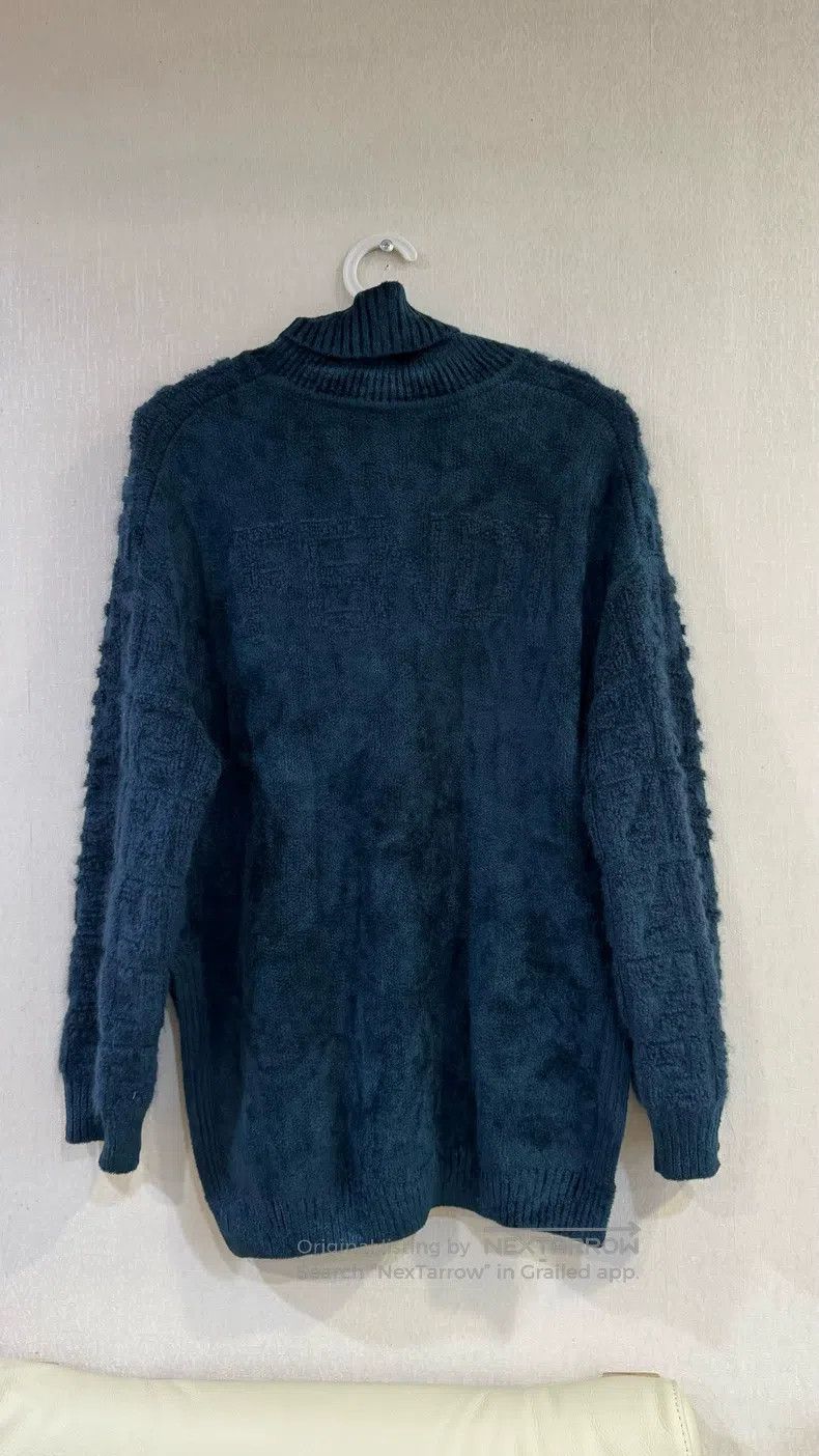 Fendi Fendi Blue high-necked knit sweater made of a blend of moh Size XS / US 0-2 / IT 36-38 - 2 Thumbnail