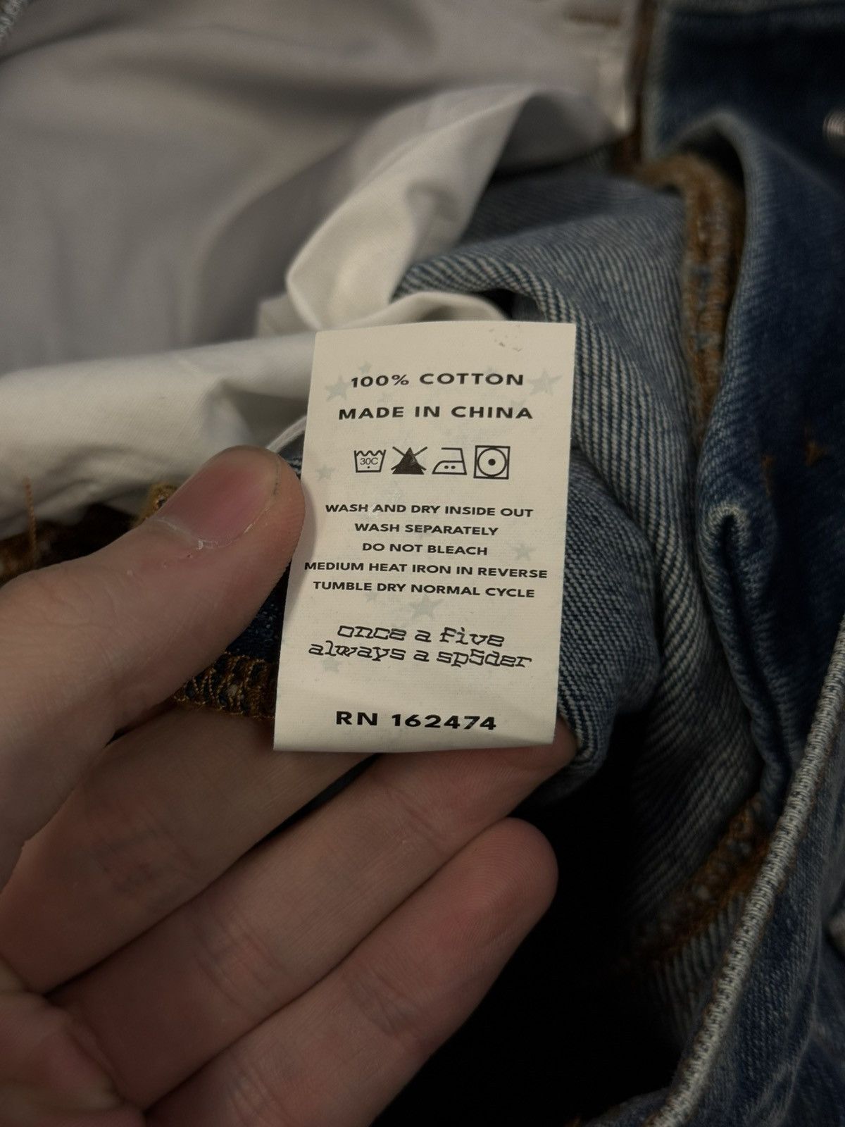 Sp5der Sp5der Worldwide Beluga Denim Jeans Size 30 (NEW) Size US 30 / EU 46 - 11 Thumbnail
