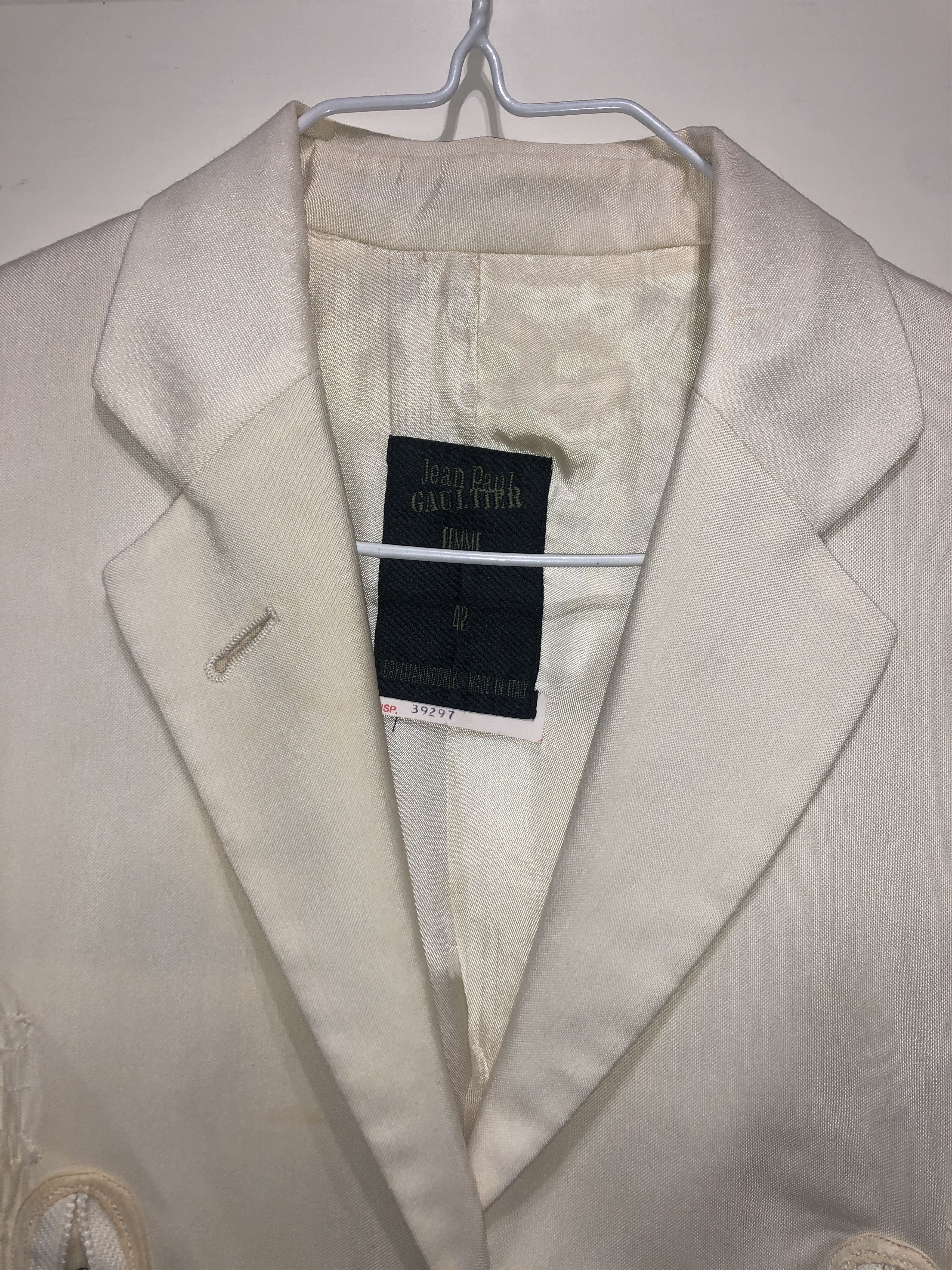Jean Paul Gaultier Zipped Embellished Cut Out 1989 Jacket Size M / US 6-8 / IT 42-44 - 18 Thumbnail