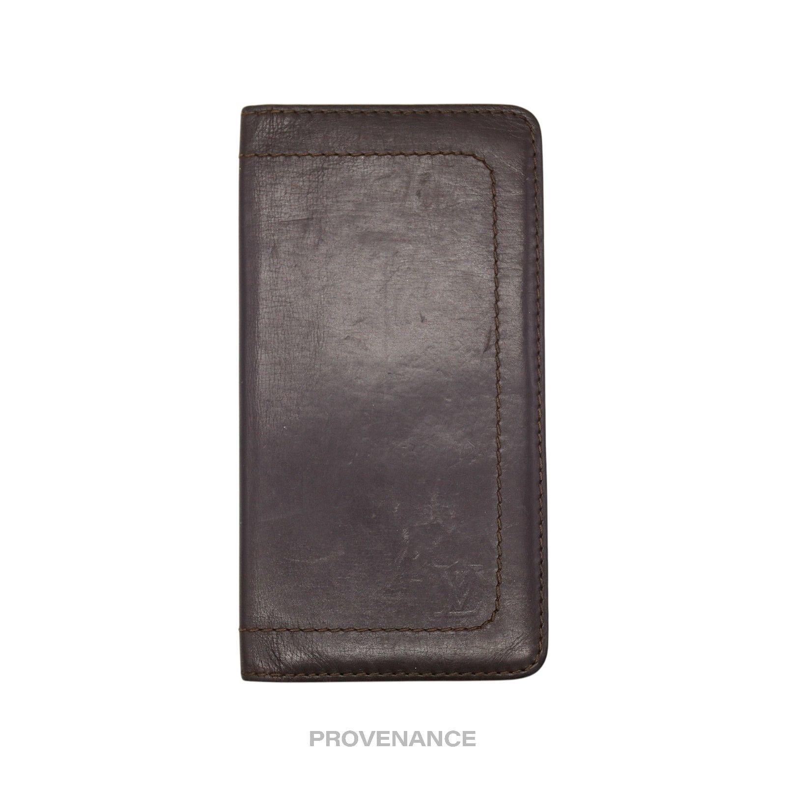 Louis Vuitton 🔴 Louis Vuitton Long Wallet - Utah Brown Leather Size ONE SIZE - 1 Thumbnail