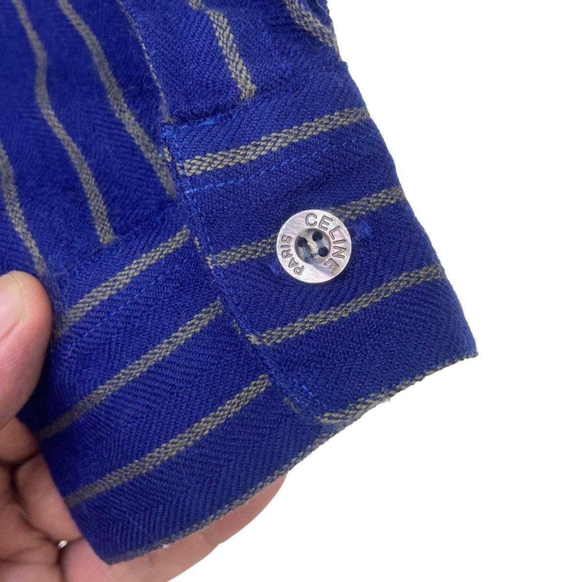 Celine Vintage Celine Paris Stripes Wool Flannel Size US S / EU 44-46 / 1 - 16 Thumbnail