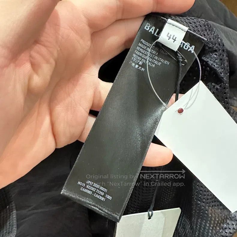 Balenciaga Balenciaga Black Mastercard Windbreaker Jacket Size US S / EU 44-46 / 1 - 6 Thumbnail