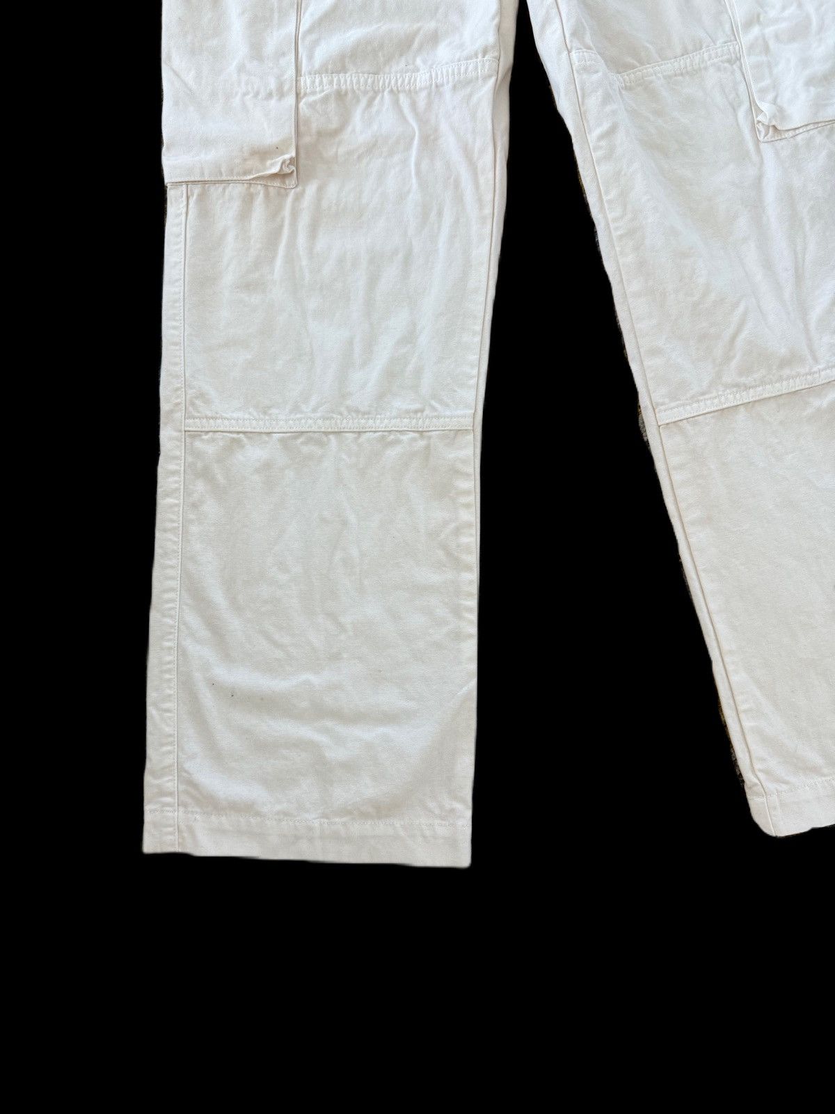 United Colors Of Benetton WHITE CARGO PANTS WORKWEAR STY UNITED COLOR OF BENAETTON Size US 31 - 6 Thumbnail