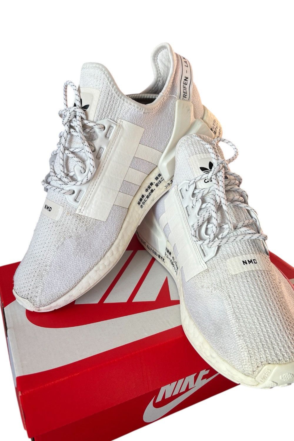 Adidas Adidas NMD_R1 V2 Trainers – White / Red – Japanese Style Size US 10 / EU 43 - 2 Thumbnail