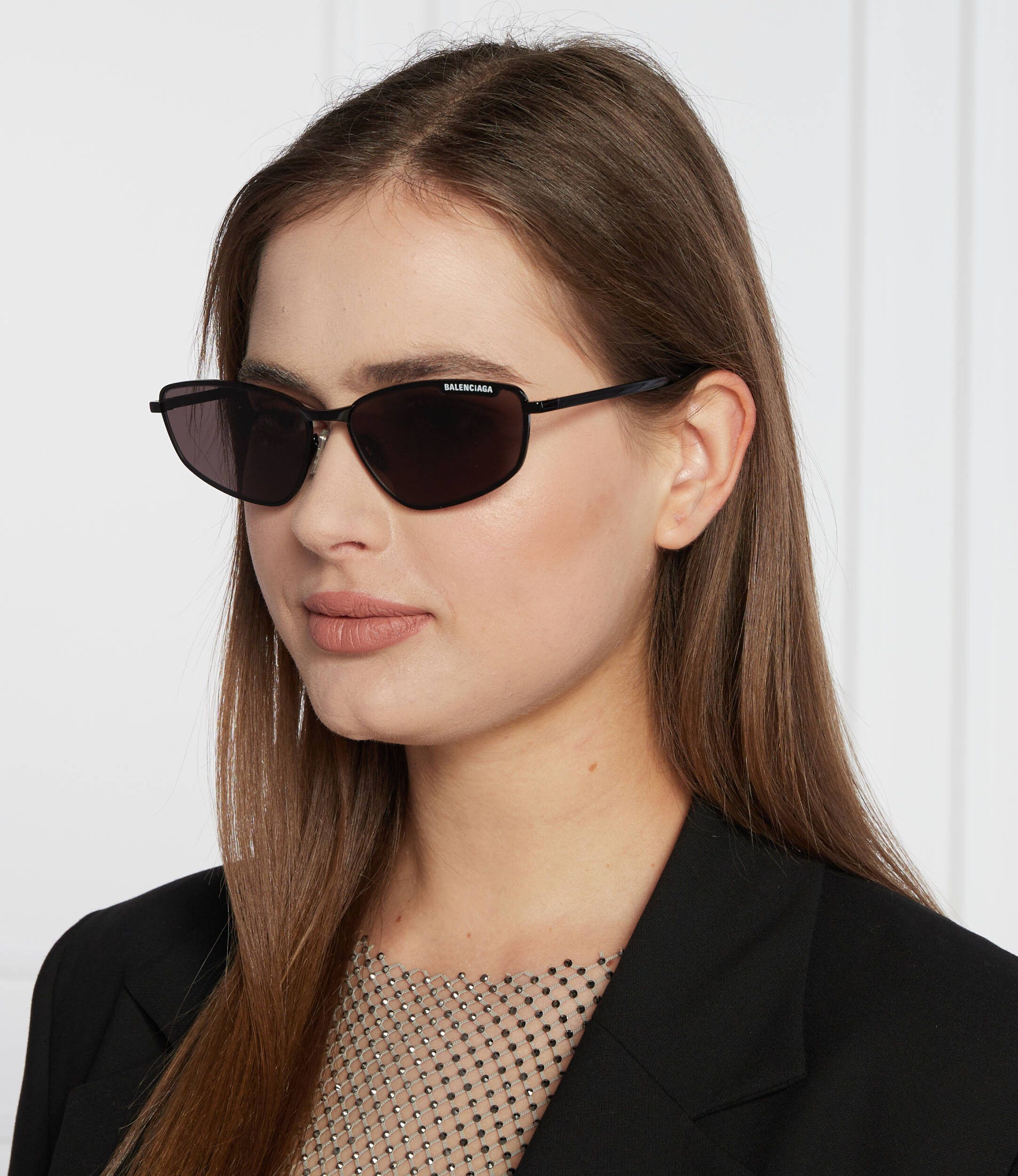 Balenciaga Balenciaga BB0277S 001 Unisex Sunglasses Black Rectangle Size ONE SIZE - 2 Thumbnail