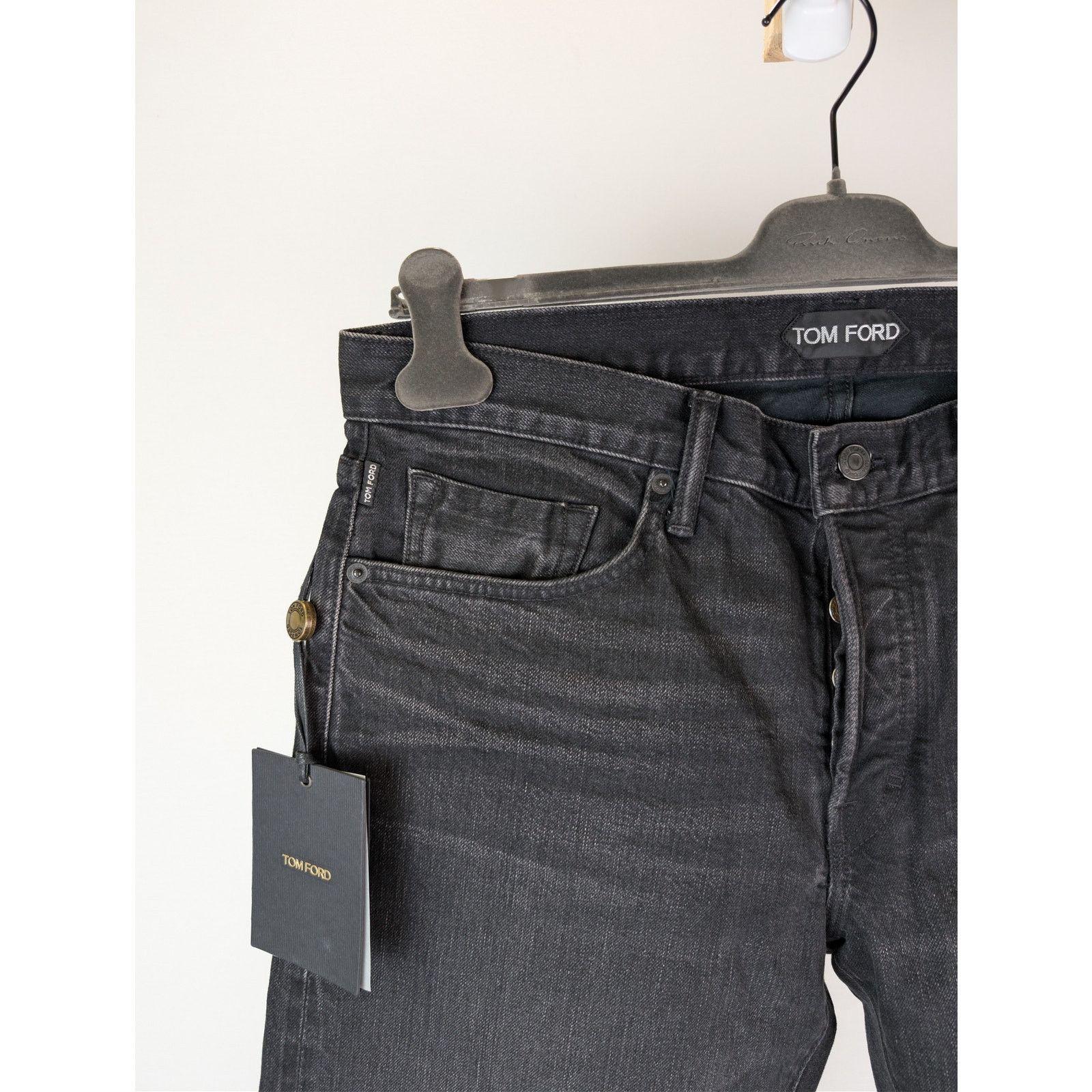 Tom Ford o1rshd1 Slim Fit Denim Jeans in Aged Black 36 Size US 36 / EU 52 - 6 Thumbnail