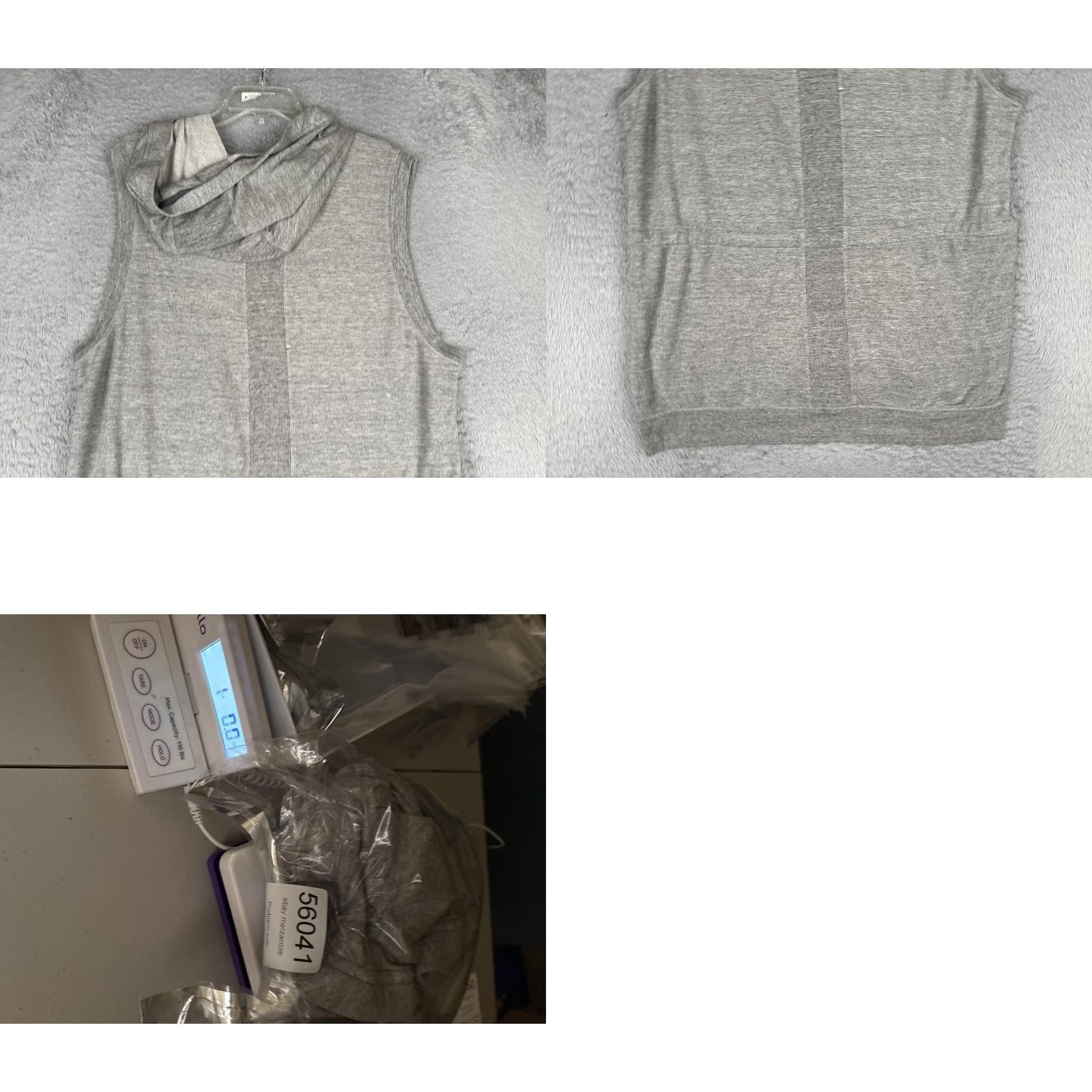Athleta Athleta Vest Women XL Gray Lotus Hood Full Zip Knit Sweater Lightweight Pockets Size XL / US 12-14 / IT 48-50 - 9 Thumbnail