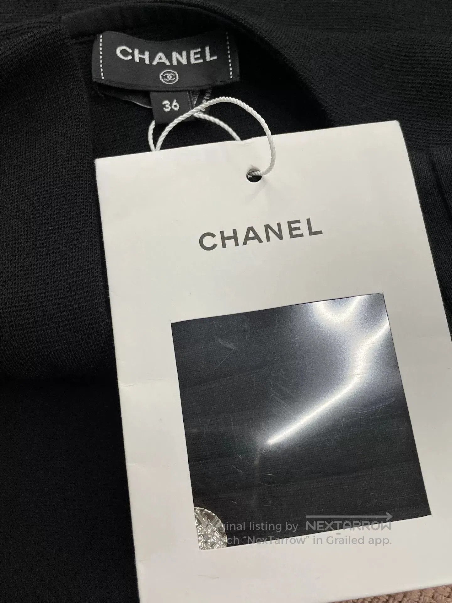 Other Chanel Black Pearl Crystal Logo Sleeveless Top. Size US S / EU 44-46 / 1 - 4 Thumbnail