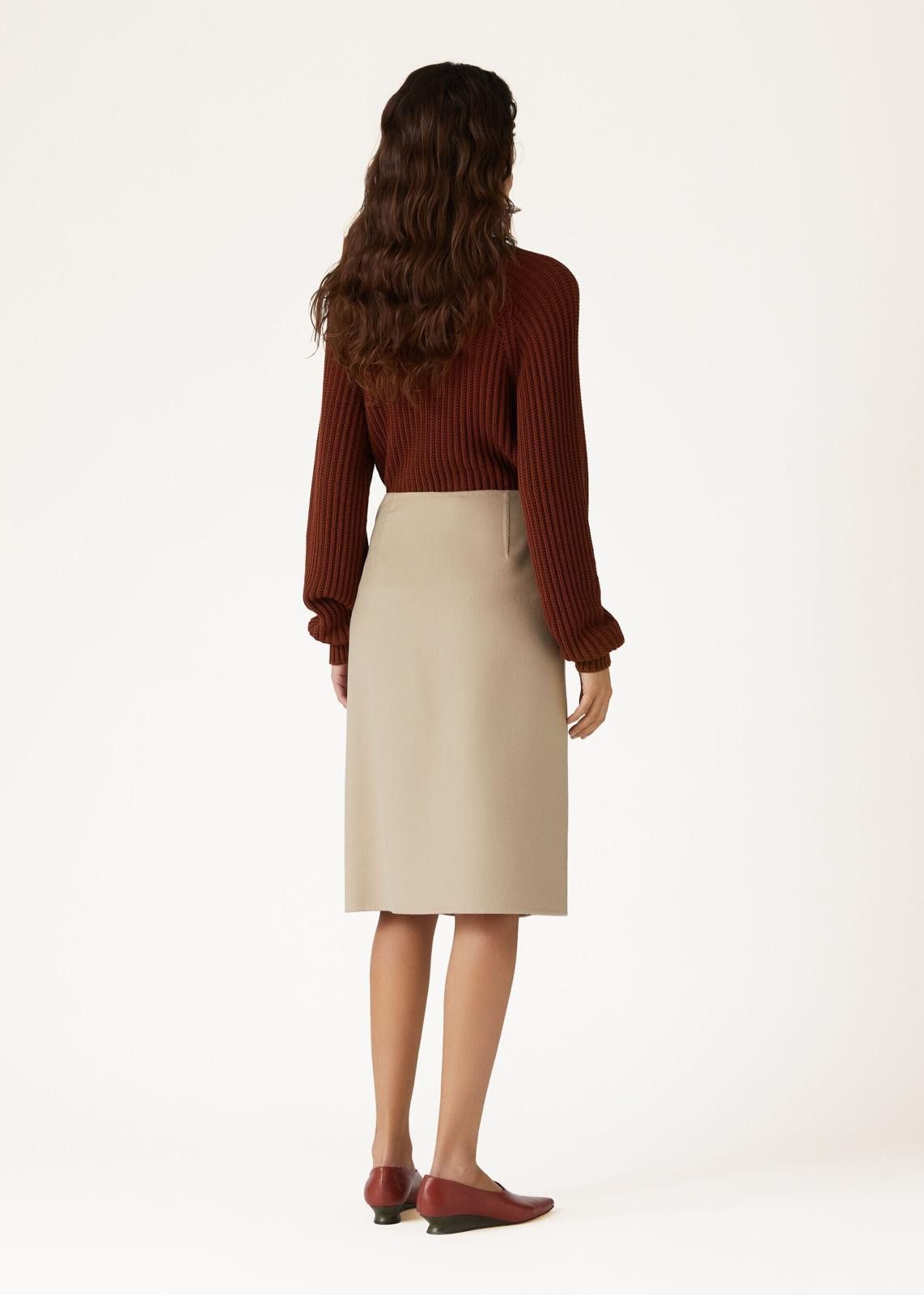 Loro Piana o1srvl11e0225 FAN6753 Keren Skirt in Beige Size 27" / US 4 / IT 40 - 4 Thumbnail