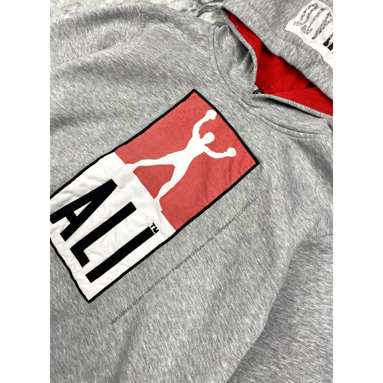 Dolce & Gabbana VINTAGE Dolce&Gabbana Muhammed Ali Big Logo 90s Hoodie Men L Gray Shirt Hoodie 90s Mens Size US L / EU 52-54 / 3 - 2 Thumbnail
