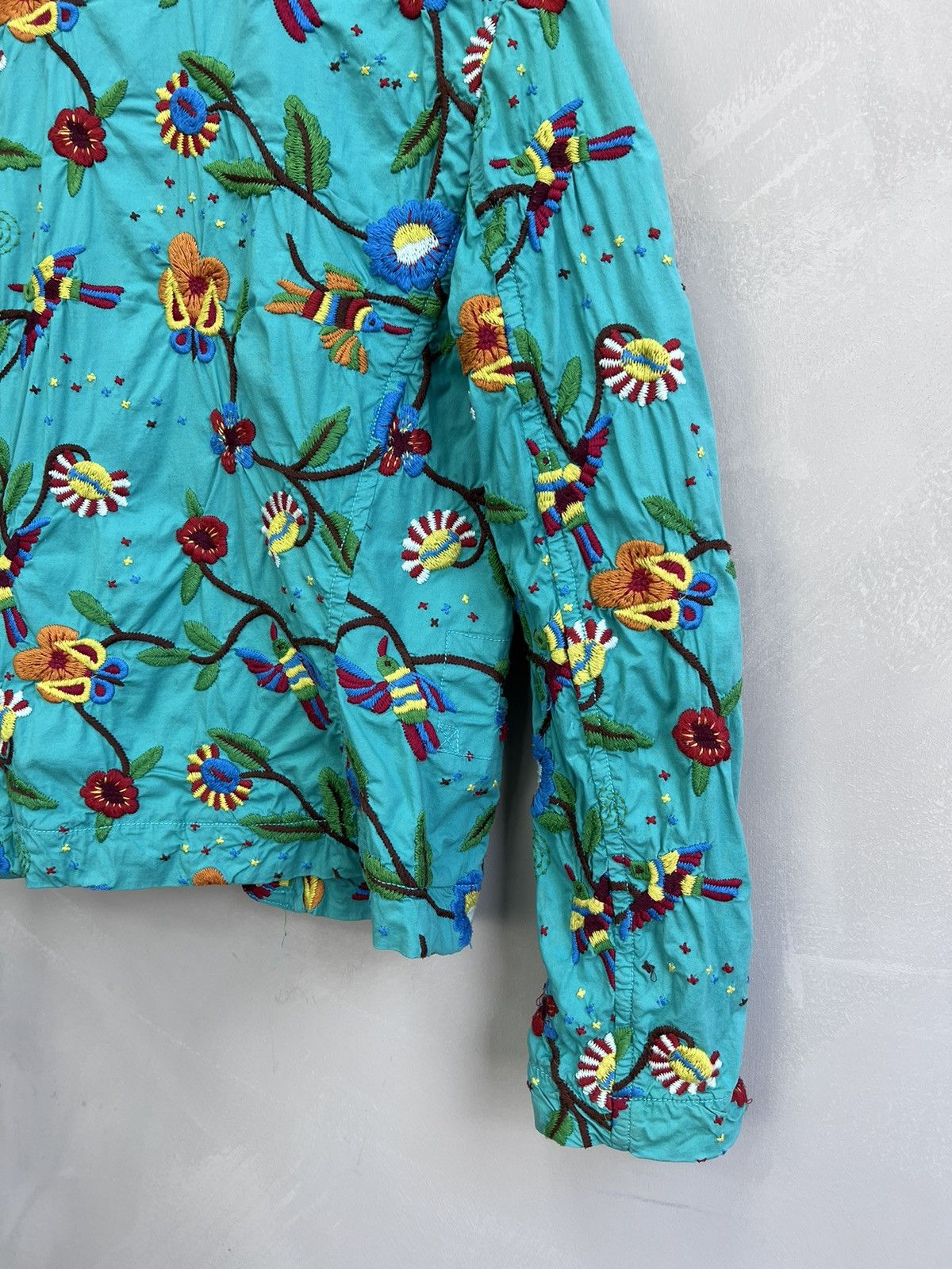 Johnny Was × Vintage Biya by Johnny Was cotton Blazer made in USA floral Size S / US 4 / IT 40 - 10 Thumbnail