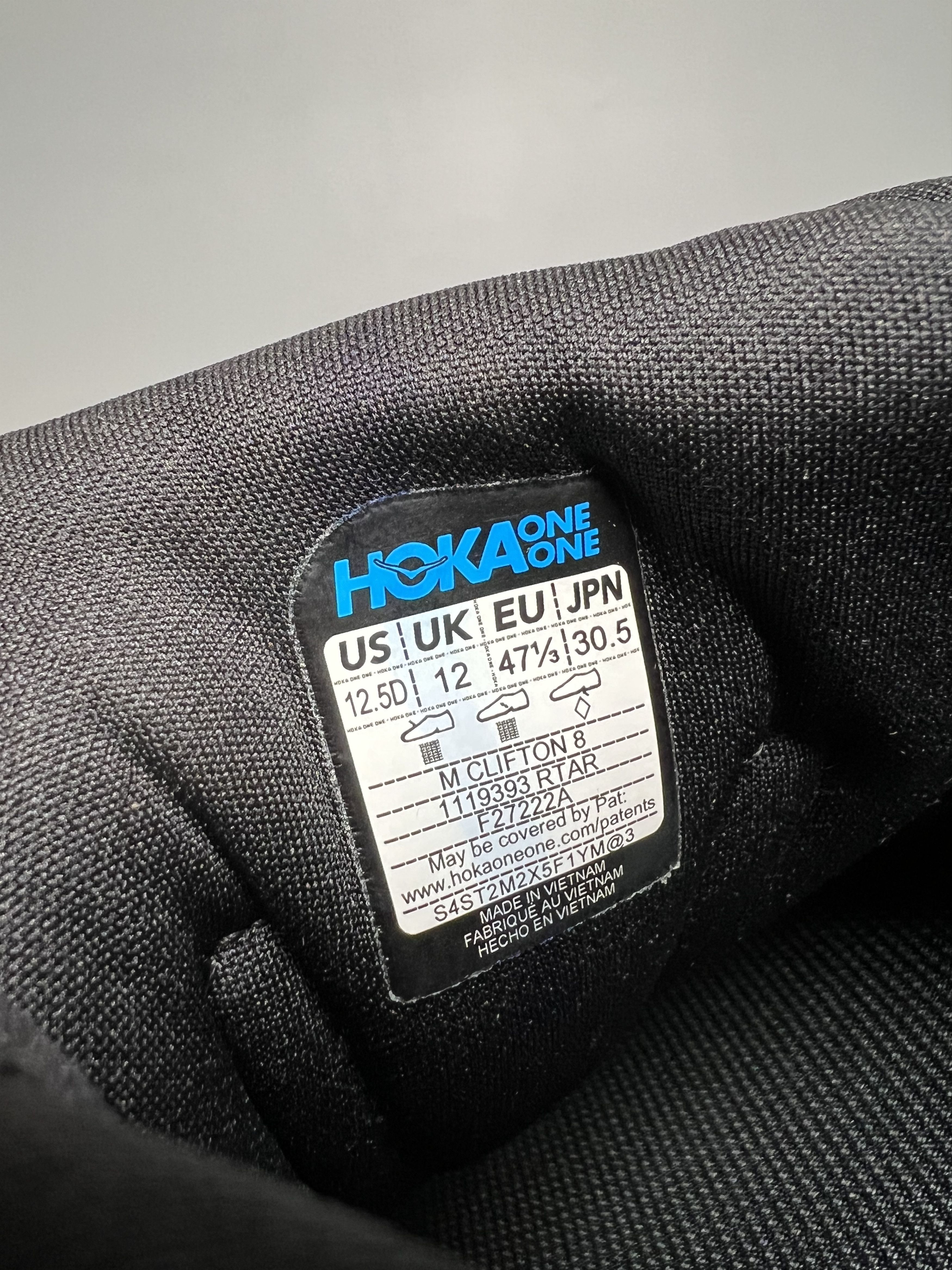 Hoka 12.5D Hoka One One Clifton 8 Men's Running Shoes Walking Gym Size US 12.5 / EU 45-46 - 10 Thumbnail