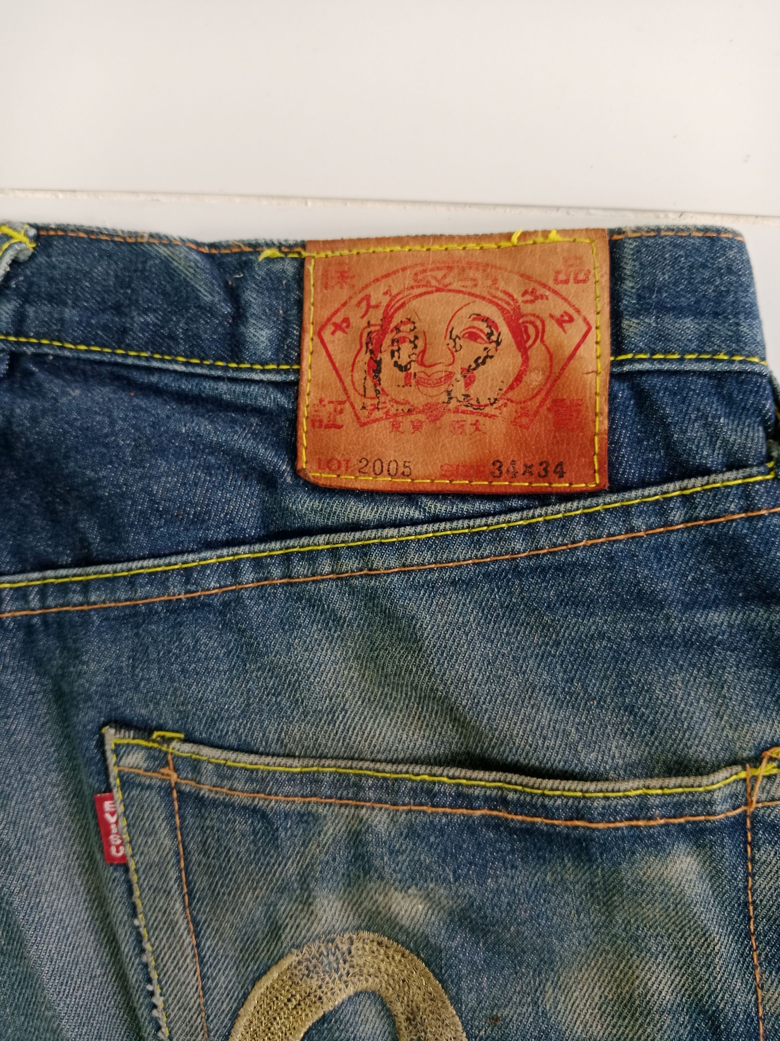 Evisu Vintage Evisu Distressed Jeans Japanese Brand Size US 33 - 9 Thumbnail