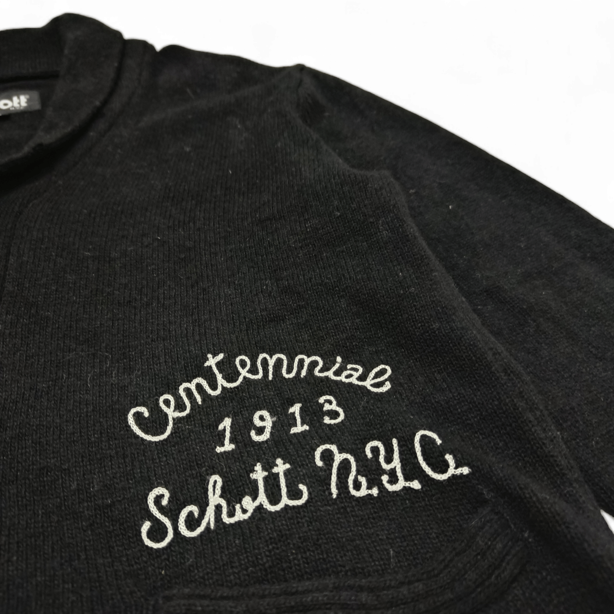 Schott Vintage Schott NYC Knitwear Wool Cardigan Sweater Size US L / EU 52-54 / 3 - 4 Thumbnail