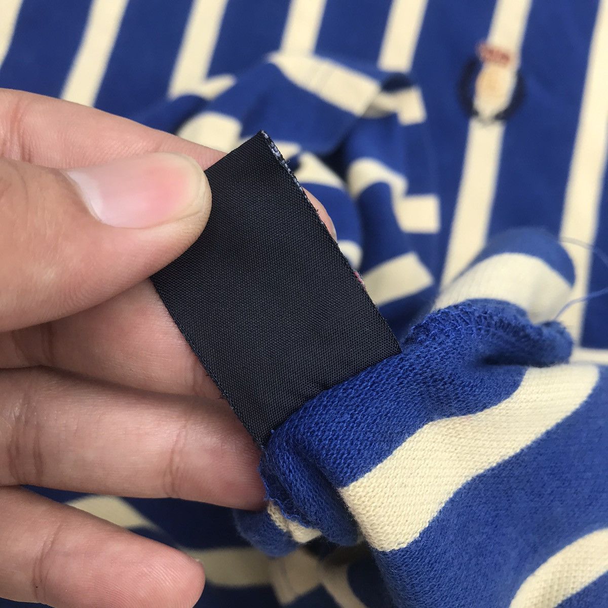 Chaps × Chaps Ralph Lauren × Vintage Vintage E Chaps RL Ralph Lauren Blue Stripes Tee Tshirt Size US M / EU 48-50 / 2 - 9 Thumbnail