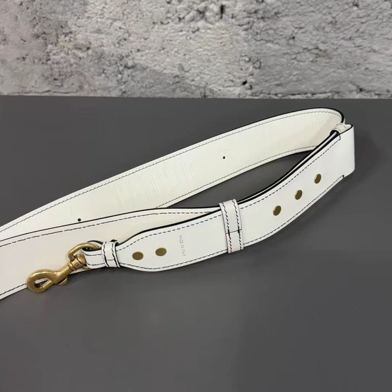 Dior Dior White Leather Belt-2506 Size ONE SIZE - 3 Thumbnail