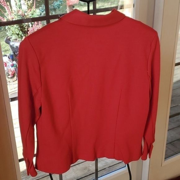 Vintage Cabi Beau Red Lined Long Slv Bow Closure Sz 6 Jacket Size M / US 6-8 / IT 42-44 - 10 Thumbnail