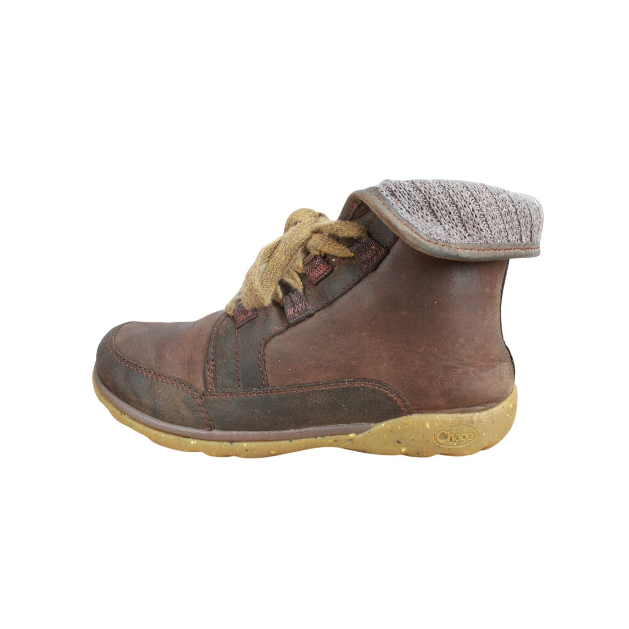 Chaco Chaco Women's Leather Barbary Boots Wool Collar Size 7 Size US 7 / IT 37 - 1 Thumbnail