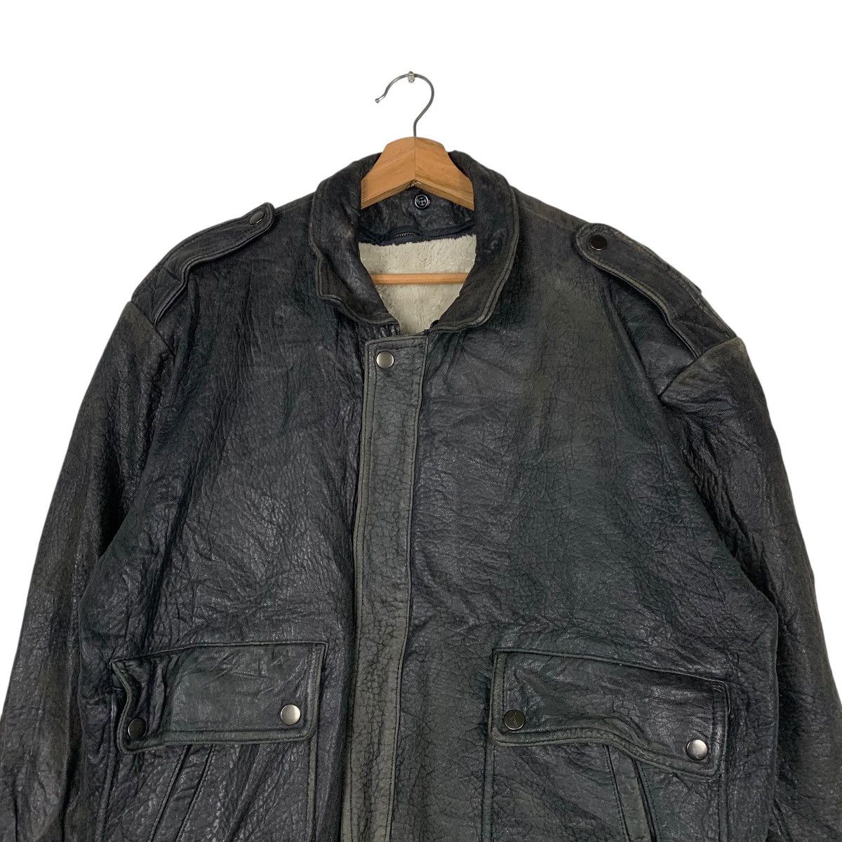 Japanese Brand J & P Corporation Flight Leather Jacket Size US L / EU 52-54 / 3 - 2 Thumbnail