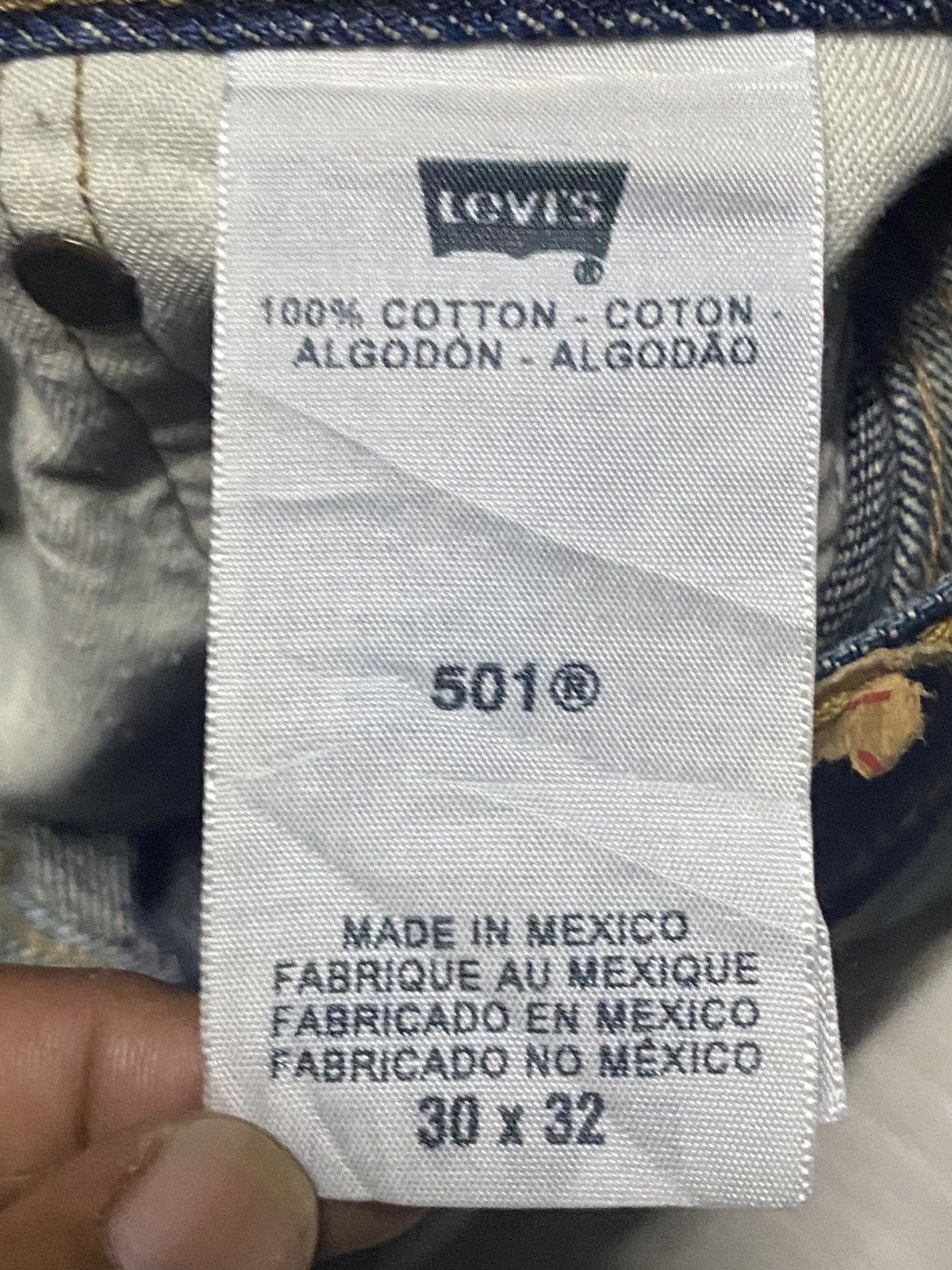 Levi's Vintage Levis 501 Y2K Mud Wash Distressed Loose Jeans Size US 30 / EU 46 - 20 Thumbnail