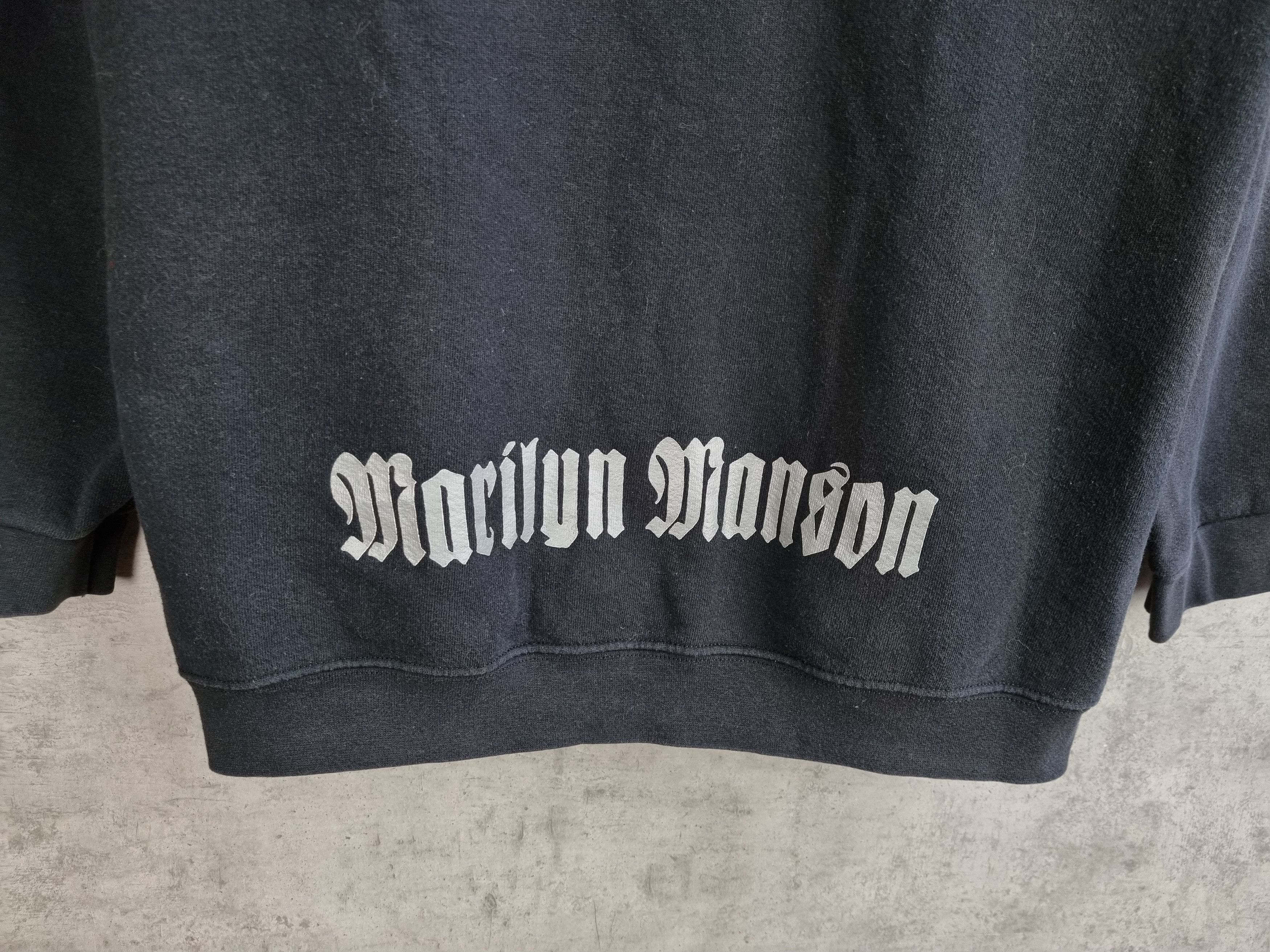 Band Tees × Marilyn Manson × Vintage Marilyn Manson Zip Up Hoodie Size US M / EU 48-50 / 2 - 13 Thumbnail