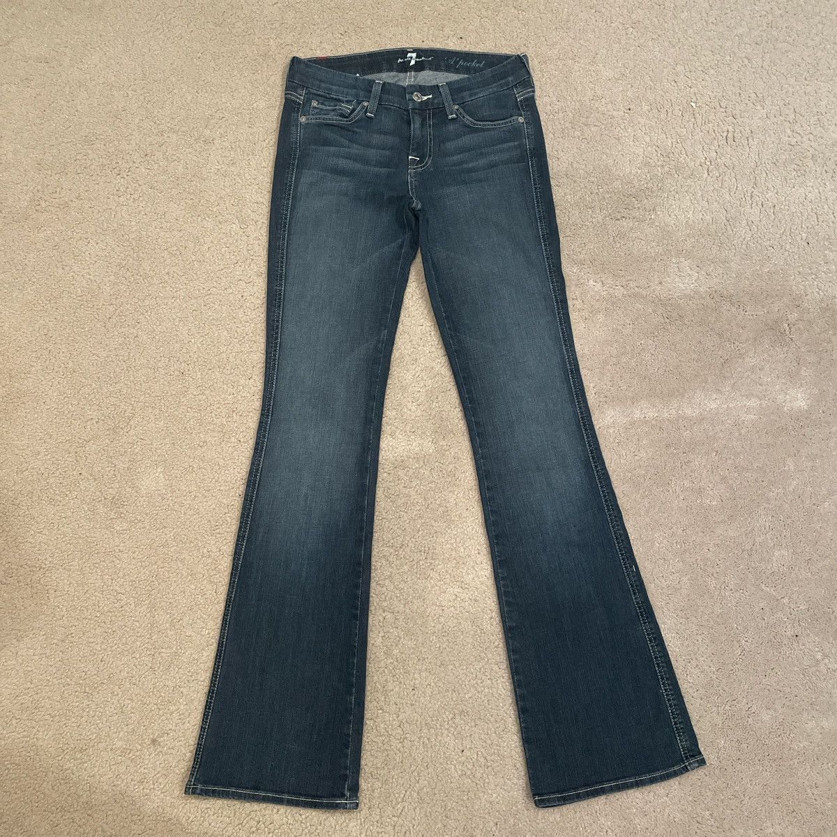 7 For All Mankind Luxe Vintage Bootcut Jeans Size 26" / US 2 / IT 38 - 1 Thumbnail