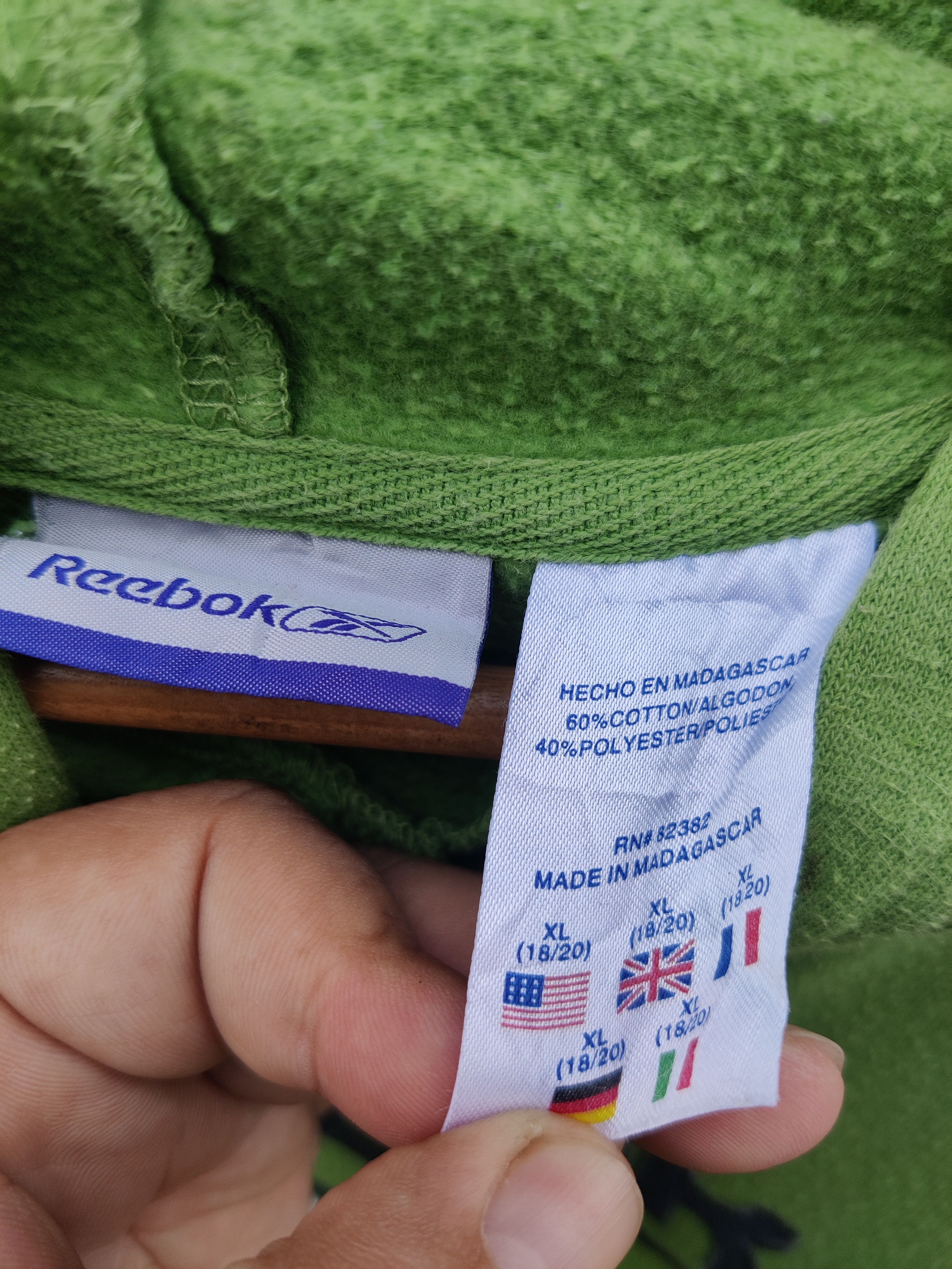 Reebok Vintage Big Logo Reebok Sport Hoodie Size US L / EU 52-54 / 3 - 5 Thumbnail