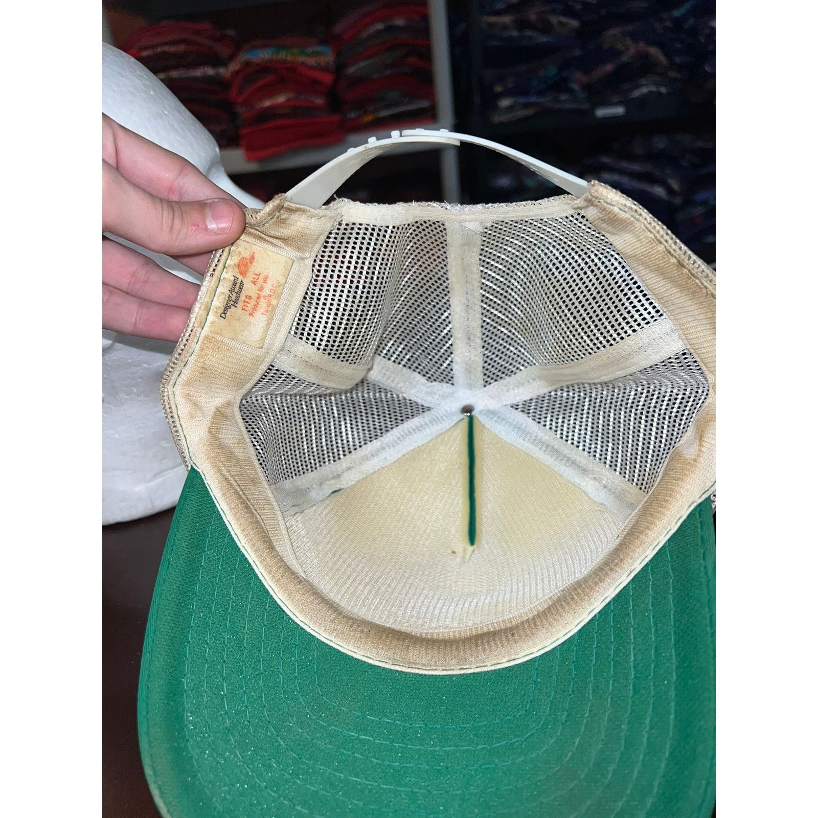 Vintage Vintage Bass Hat Sport Association Green Snapback Cap Worn Size ONE SIZE - 8 Thumbnail